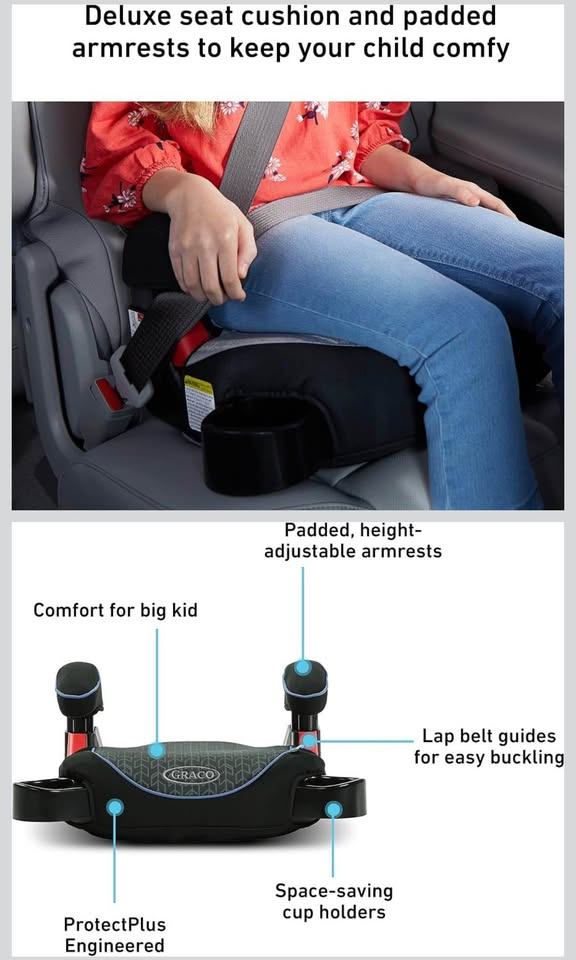Graco TurboBooster Backless Booster Seat, Big Kid Car Seat (New) - photo 2