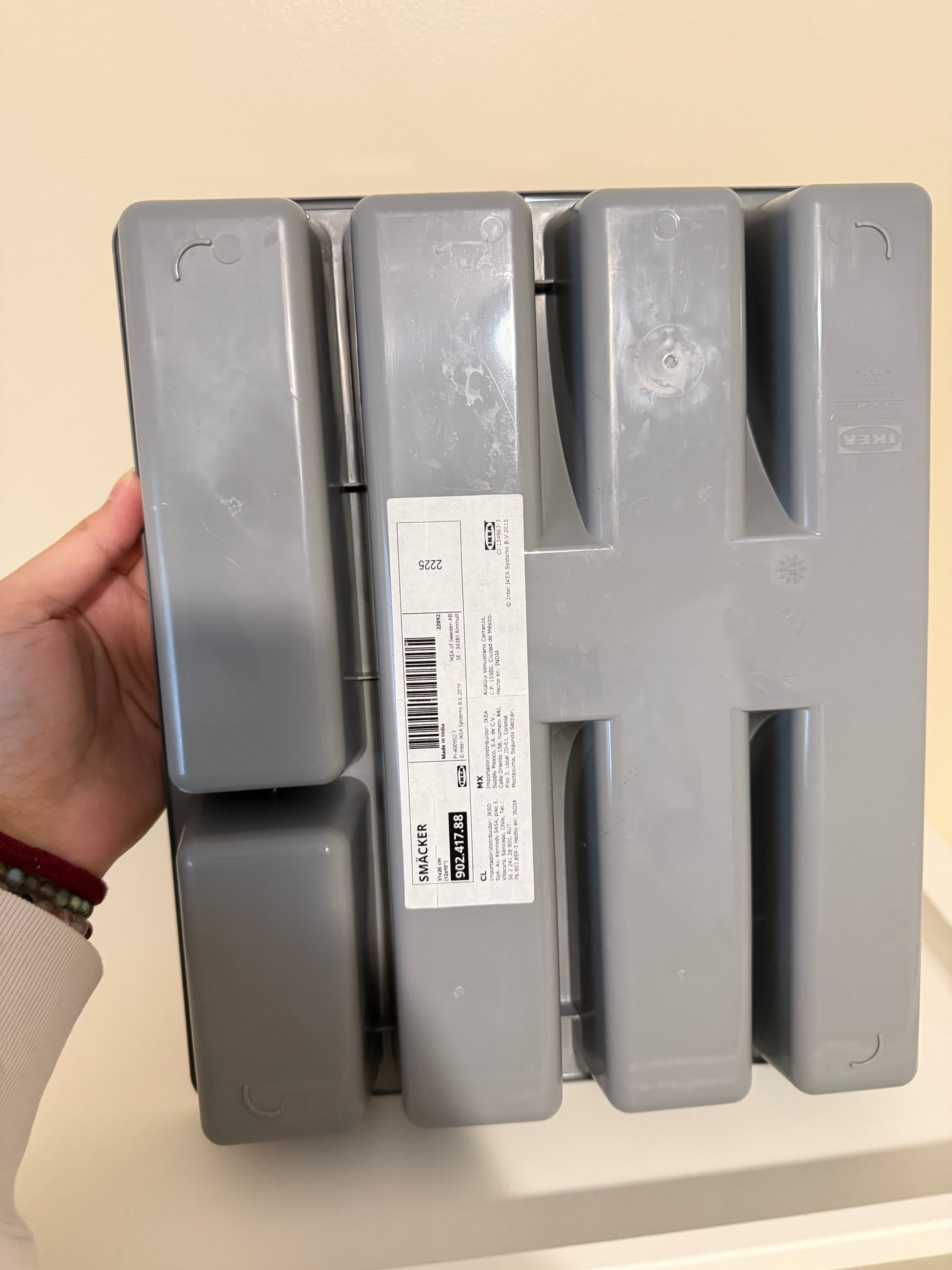 IKEA SMÄCKER Cutlery Tray – Grey - photo 2
