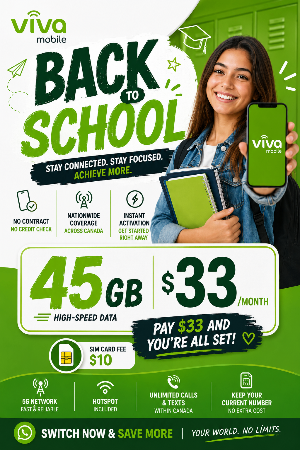 🎒📱 BACK TO SCHOOL is here at Viva Mobile! 💚