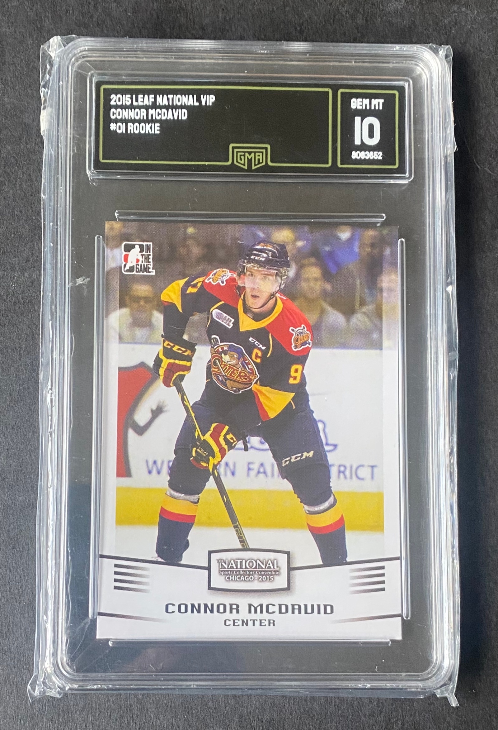 2015 Edmonton Oilers Connor Mcdavid Rookie #01 GMA 10