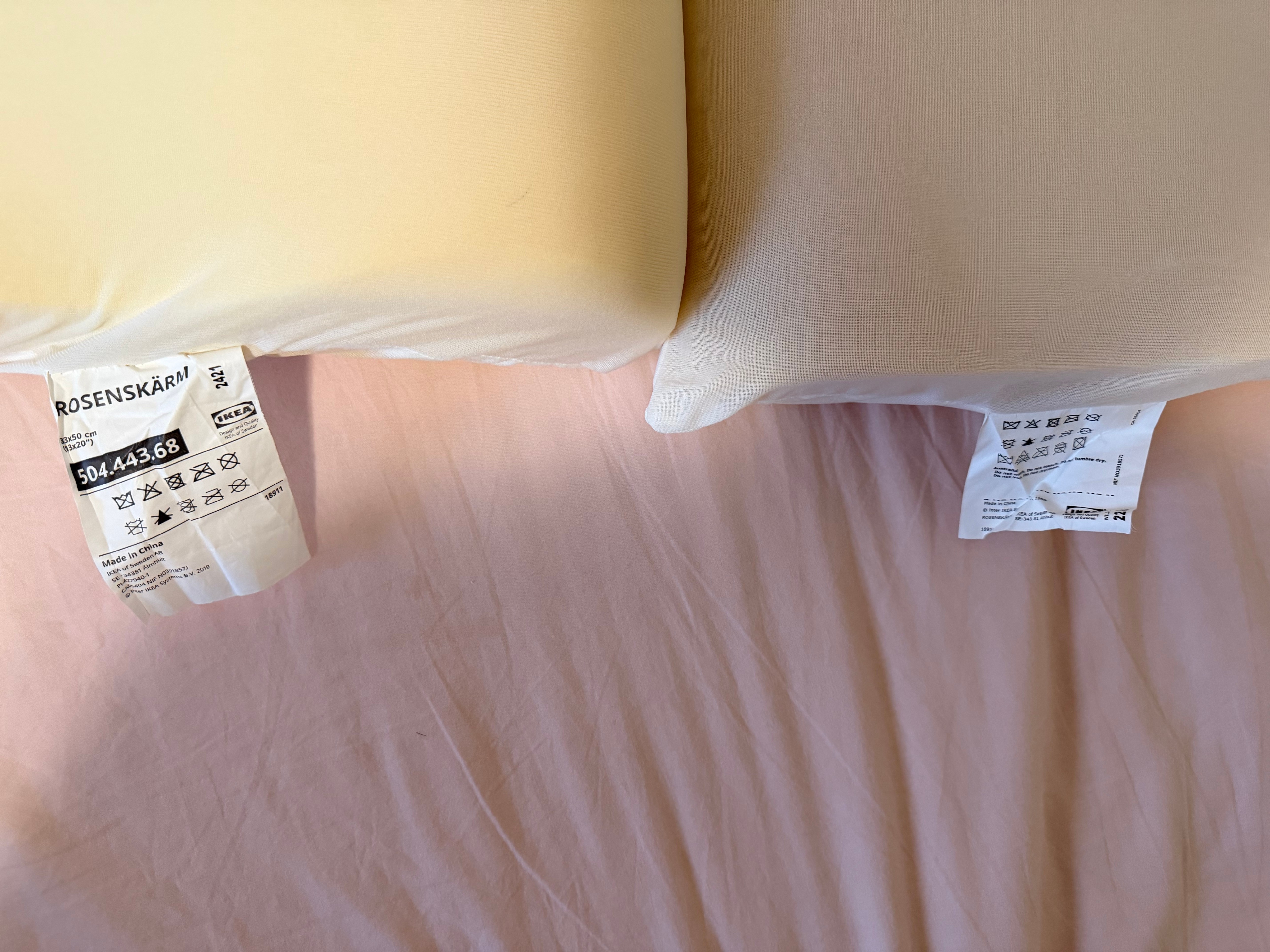 2 IKEA ROSENSKÄRM Ergonomic Pillows – 33 × 50 cm - photo 4