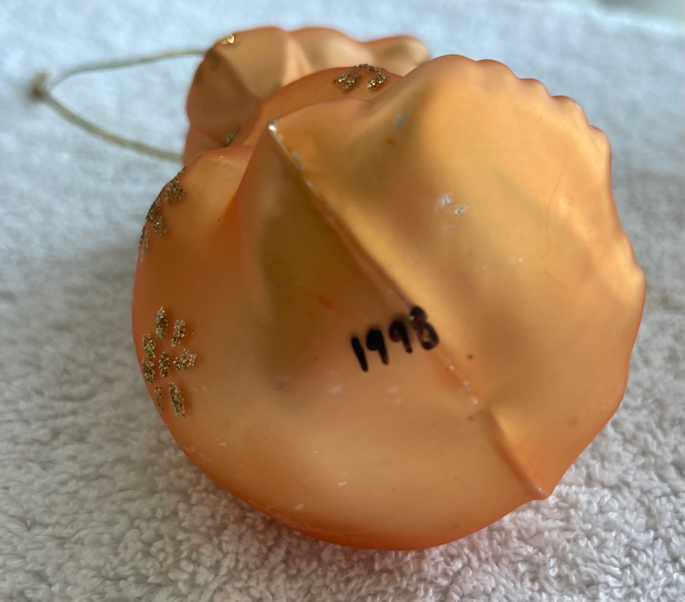 Vintage 1998 Hand-Blown Glass Dog Ornament - photo 4