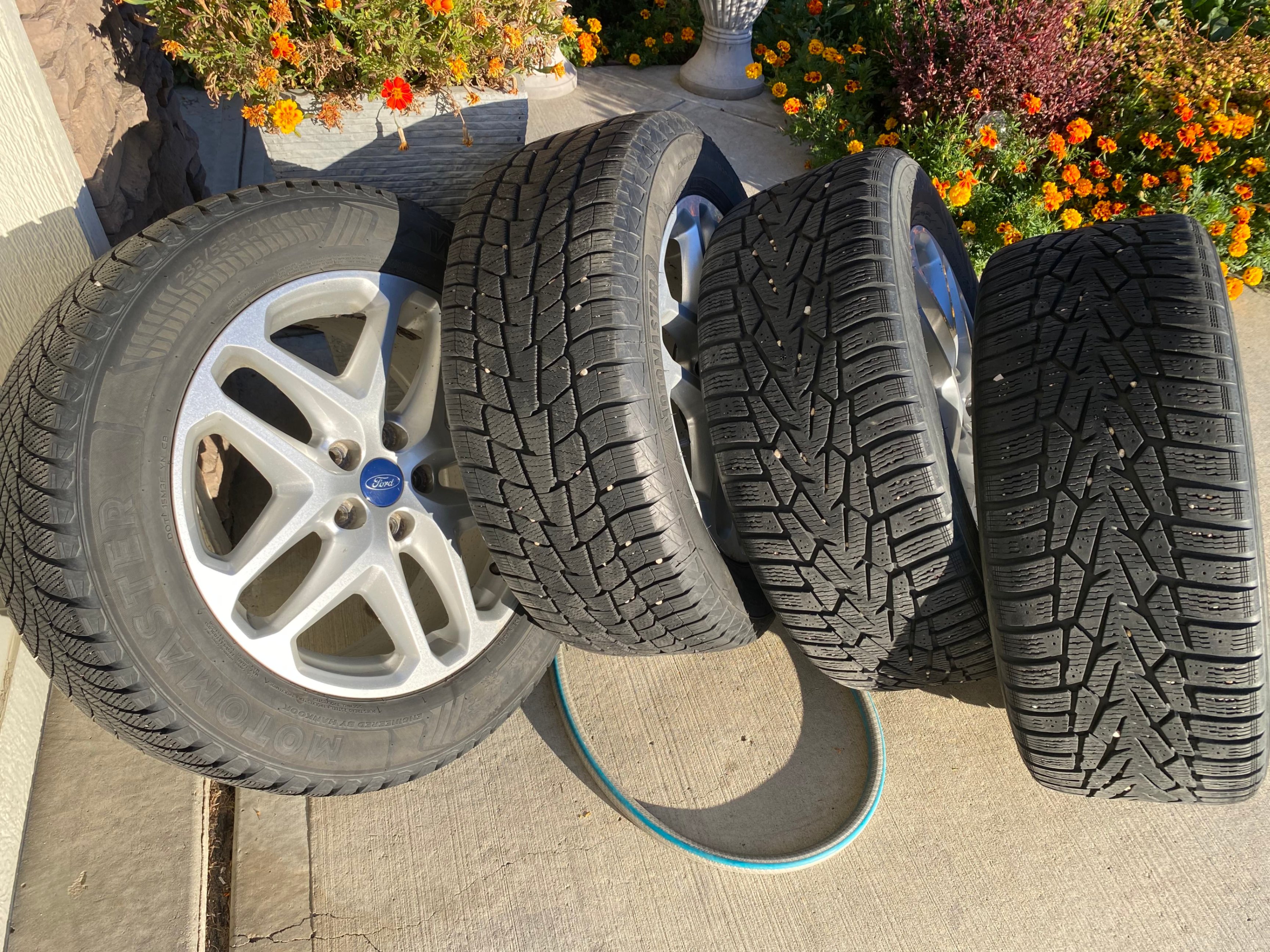 235 55 R17 – Winter Tires on Alloy Rims – 5x108 Bolt Patn – $650 - photo 4