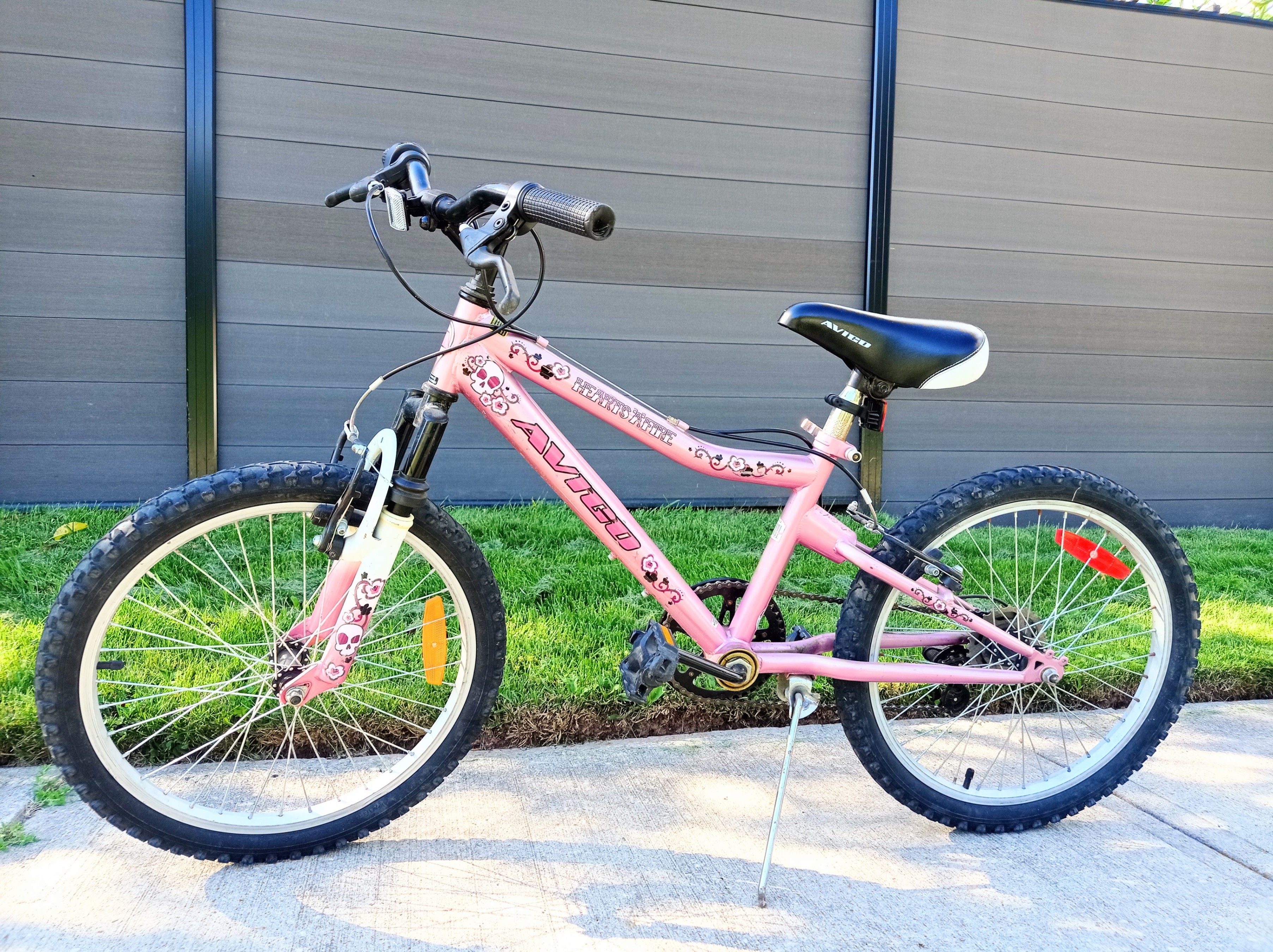 Avigo "Hearts Afire" Girls Bike – 20" Wheels – Pink
