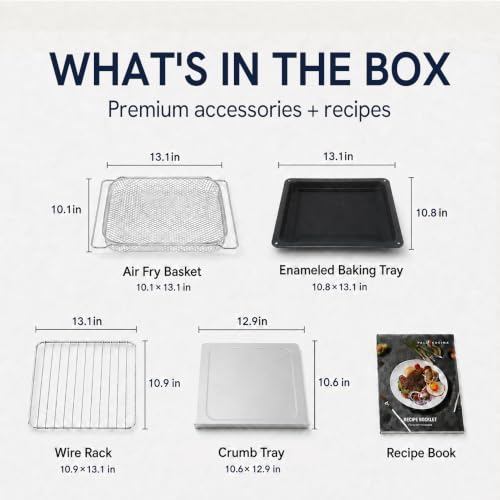 VAL CUCINA 26.3QT Air Fryer Toaster Oven 10-in-1 NEW SEALED - photo 2