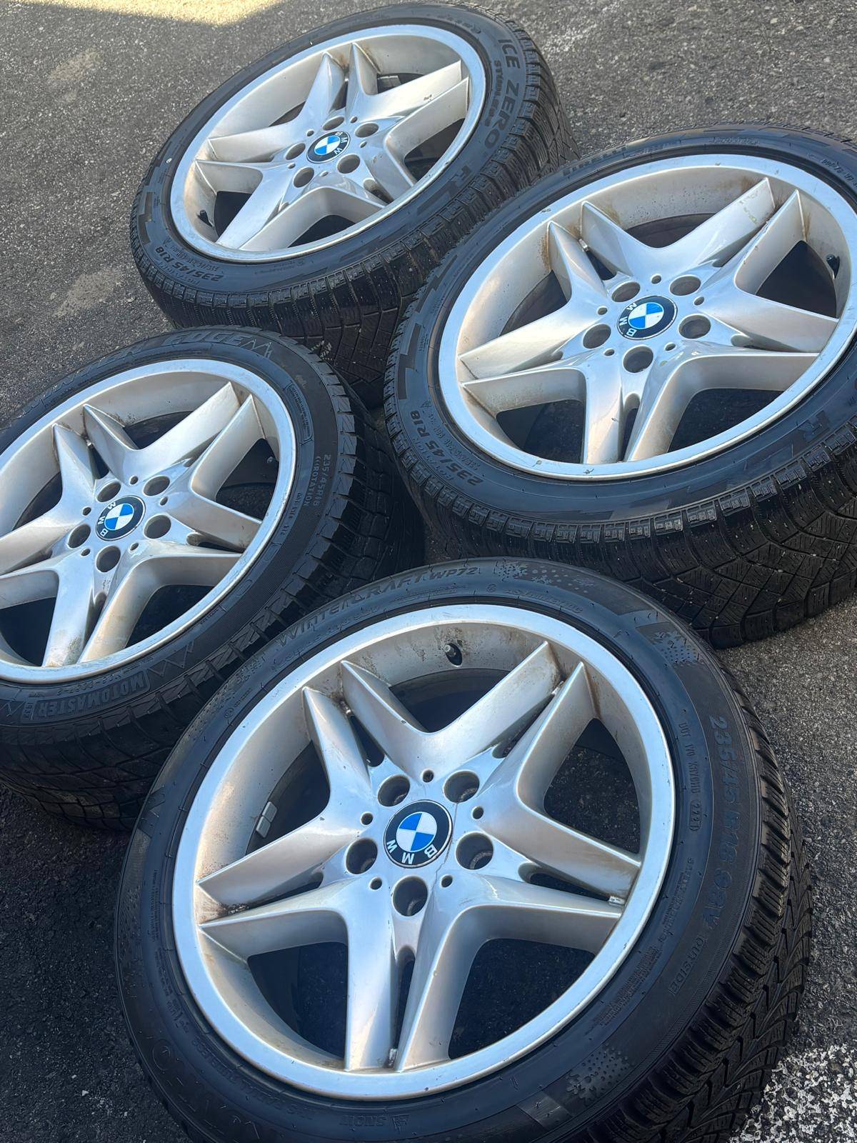 OEM 18"BMW(5x120)+235/45/R18 snows–4/3 Series/X1/Countryman