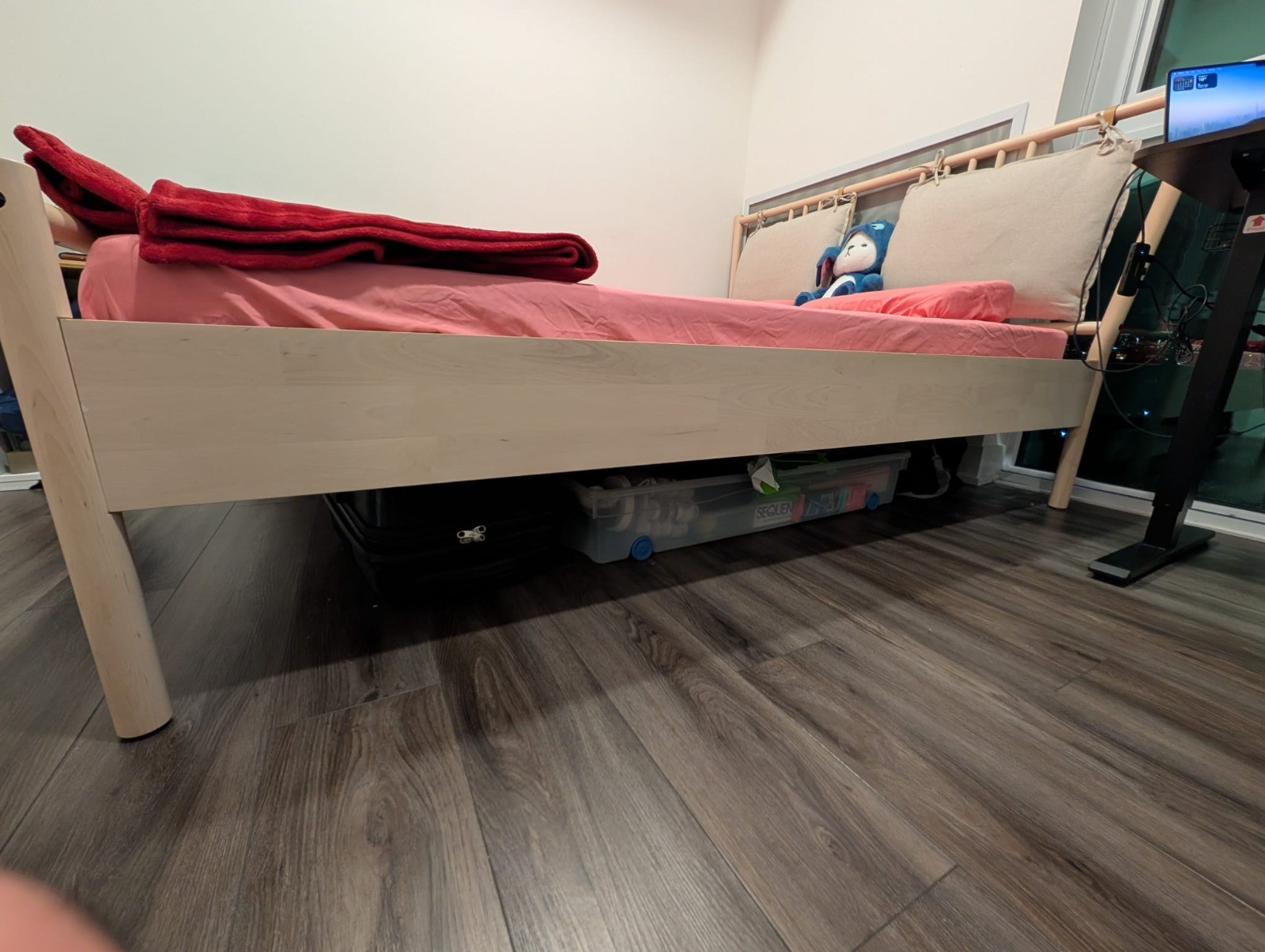 IKEA Queen Bed Frame – Birch – Great Condition - photo 3