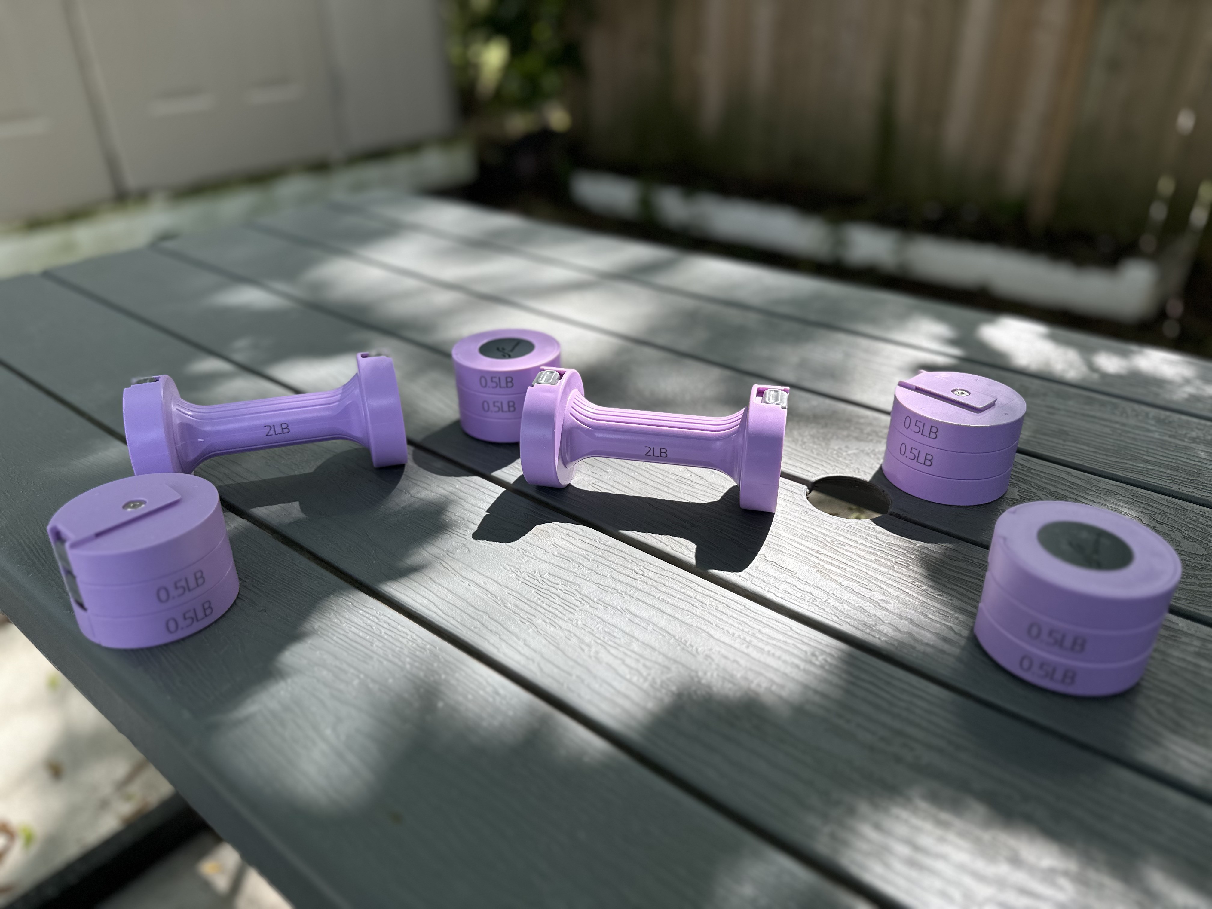 Brand New • Adjustable 2-4 lbs Dumbbells Pair