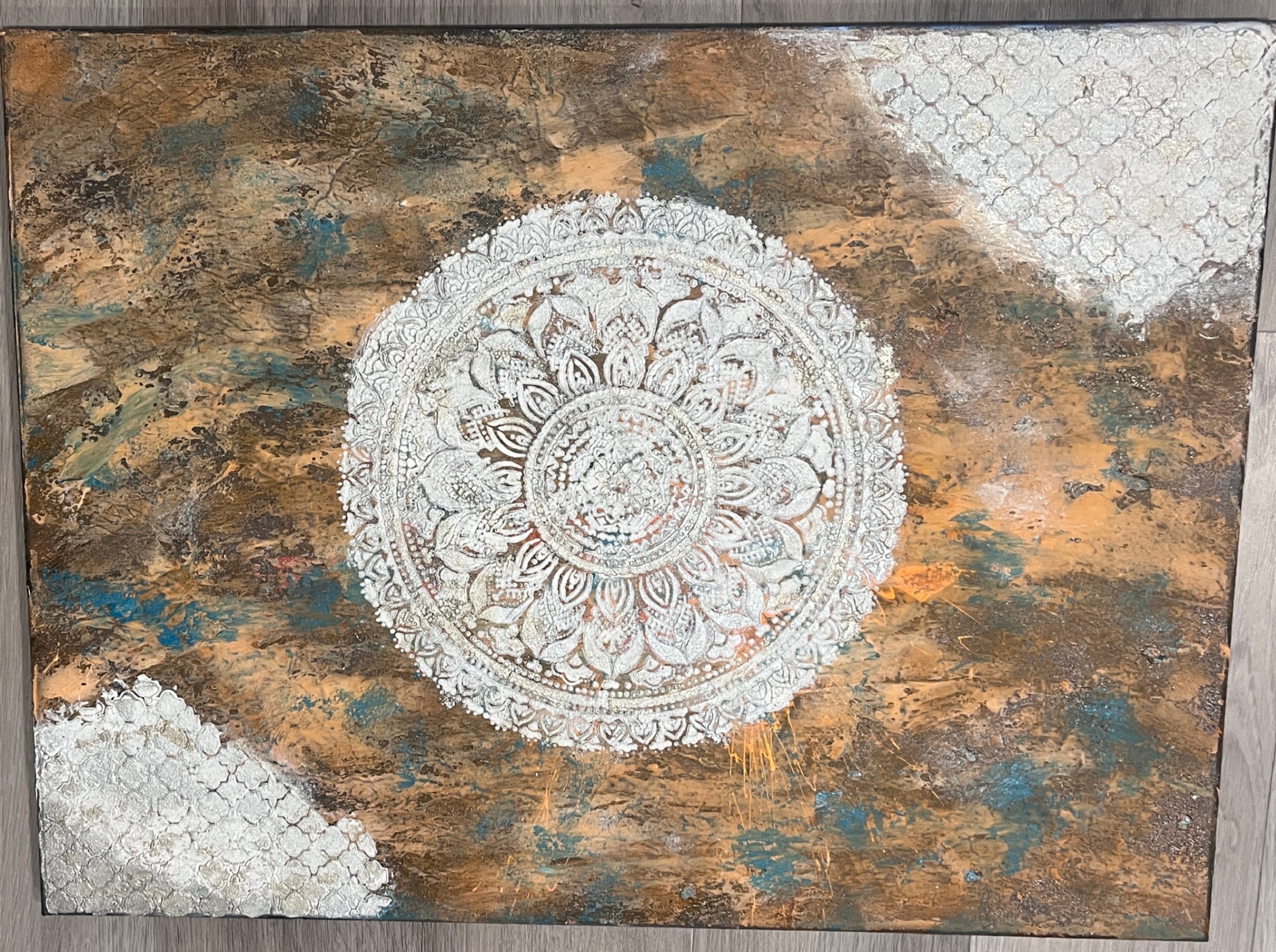 Patina modern painted canvas - photo 4