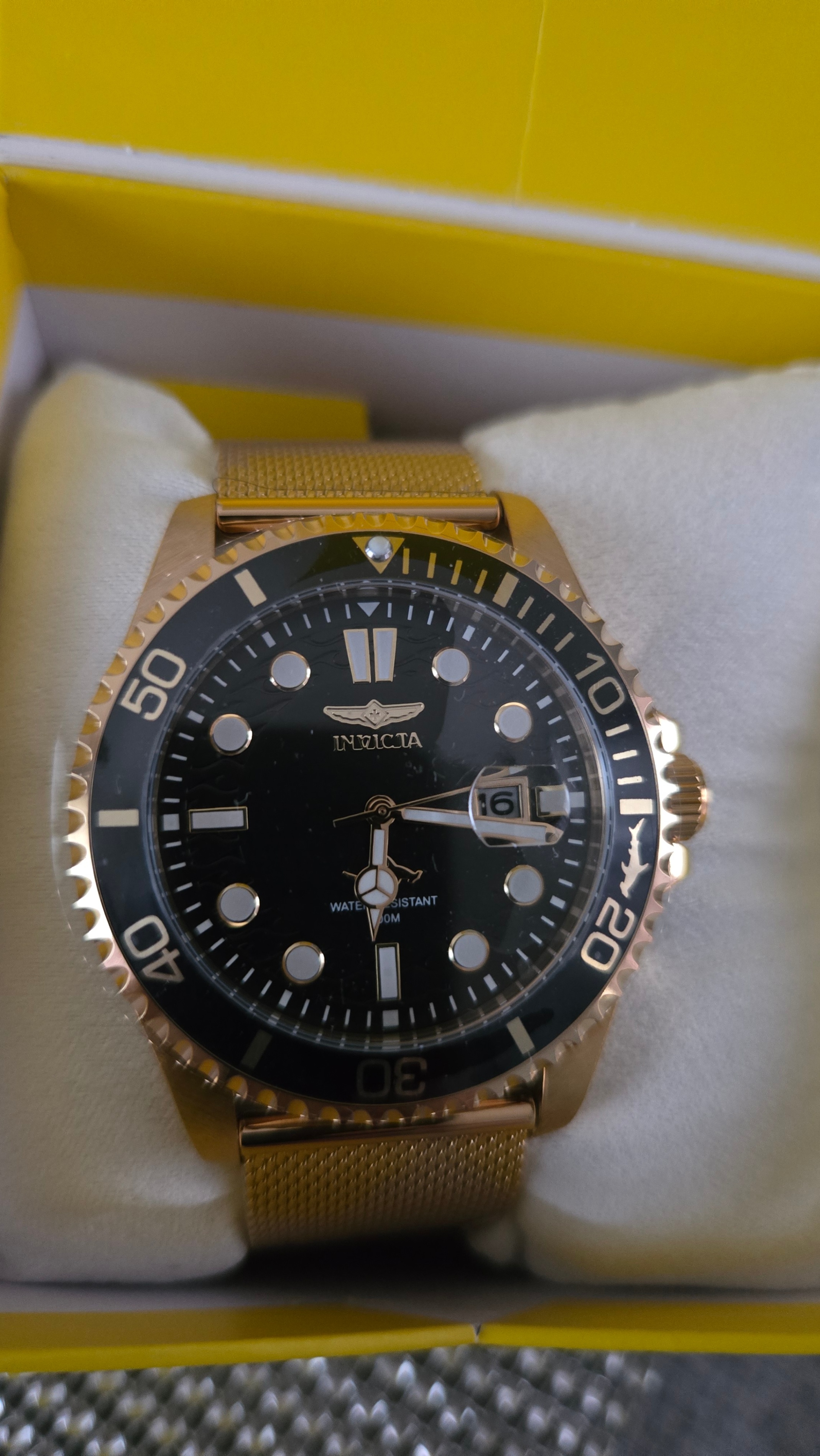Invicta Pro Diver Men's Watch - 43mm, Gold - photo 3