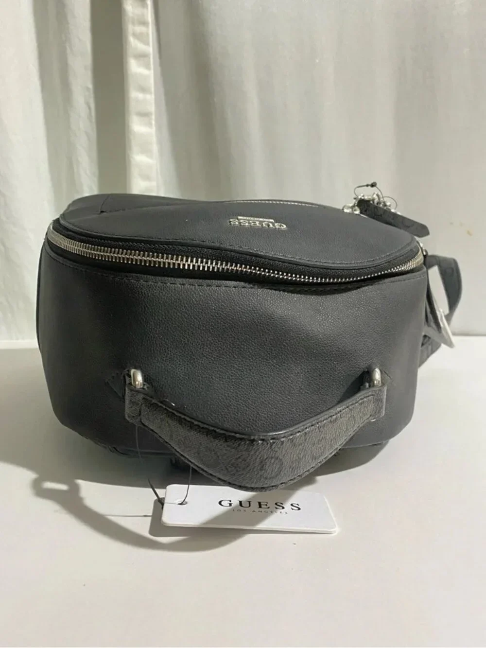 NWT Guess Turley Black G-Logo Straps Streetwear Mini Backpack - photo 5