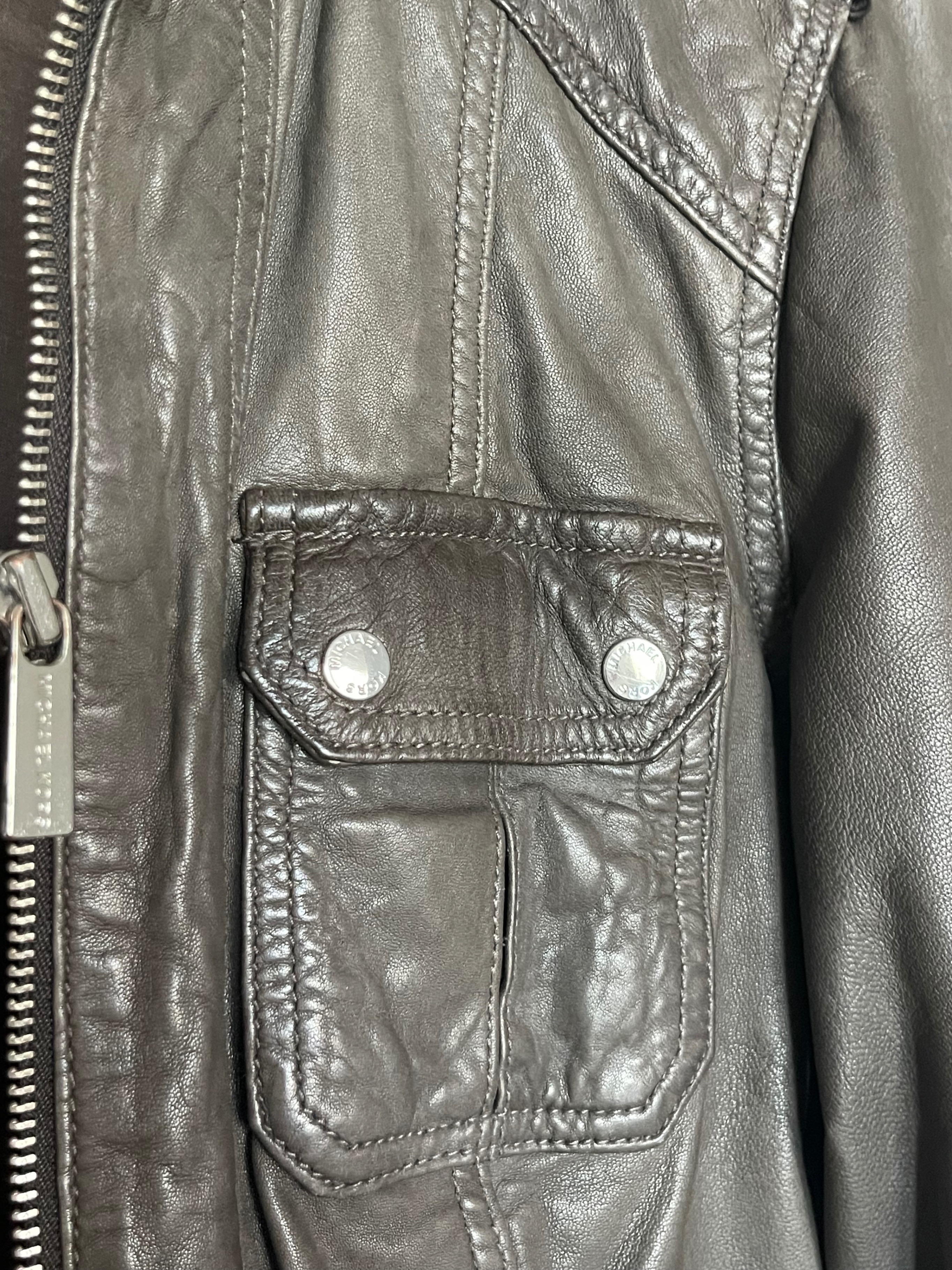 Michael Kors Real Leather Moto Jacket (Small) - photo 4