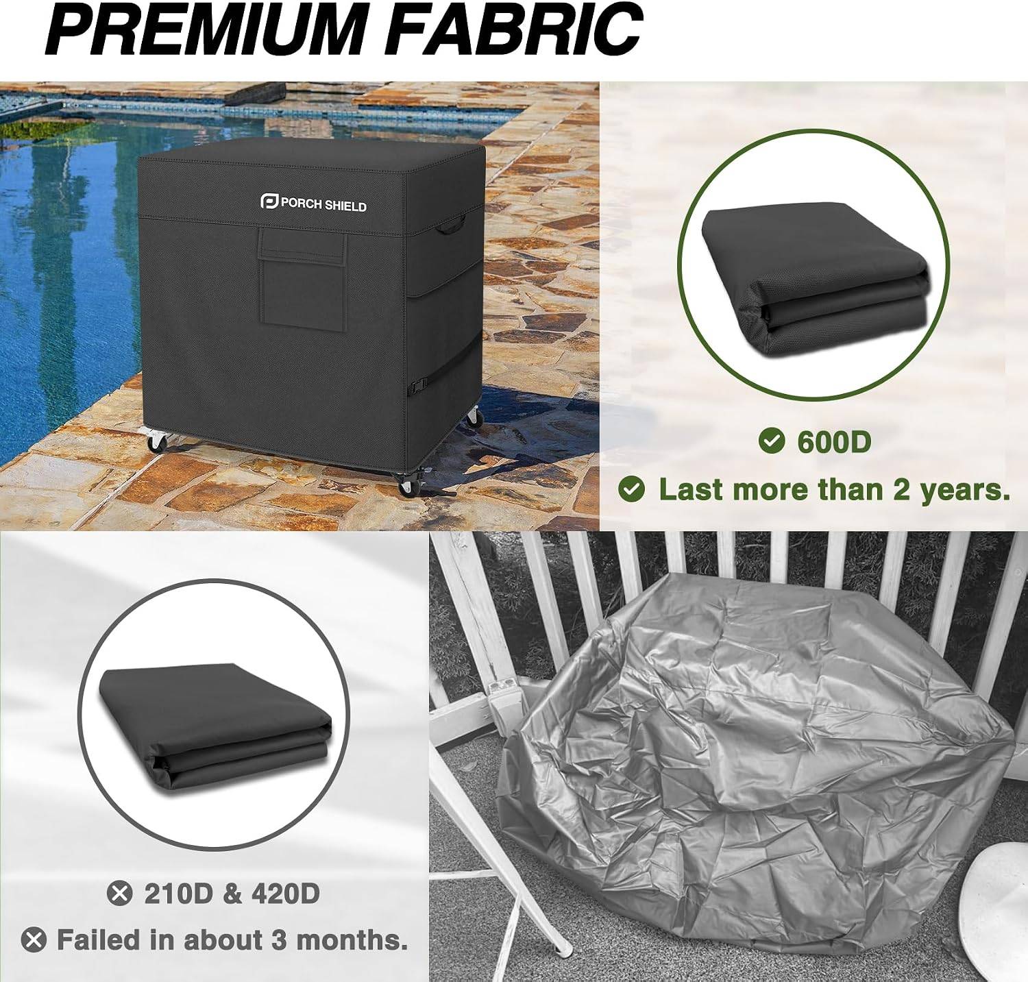 Porch Shield Outdoor Prep Table Cover 46" – Waterproof - photo 4