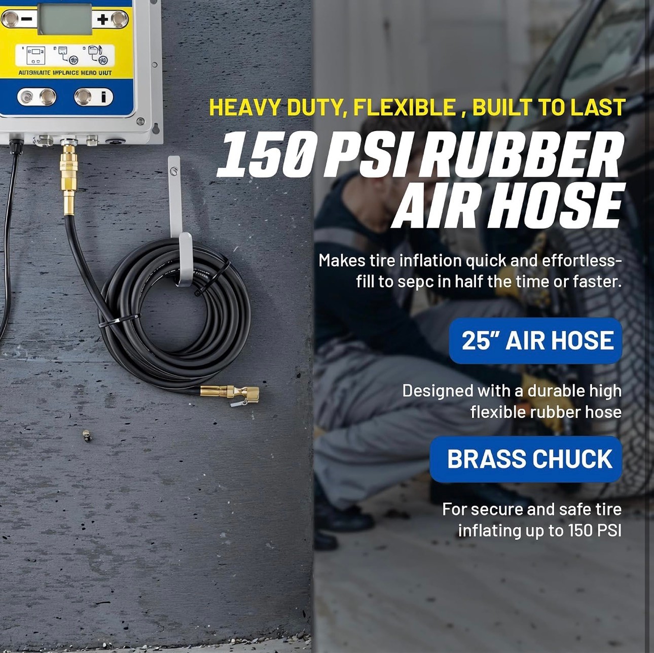 Goodyear Automatic Inflator Digital air Pressure Controller Hose - photo 3