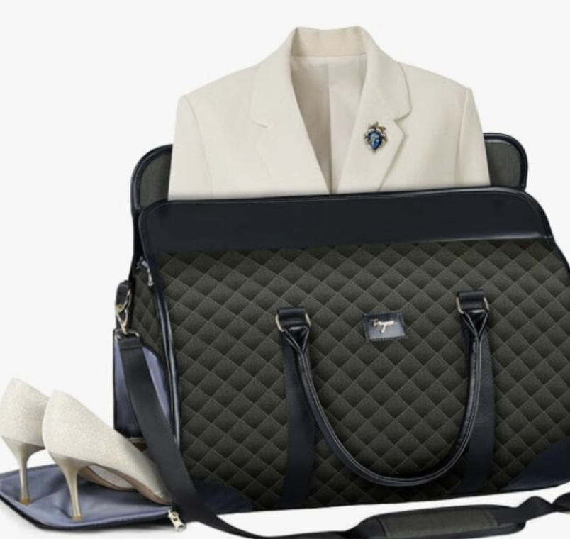 Tanous Quilted Garment Duffel Bag