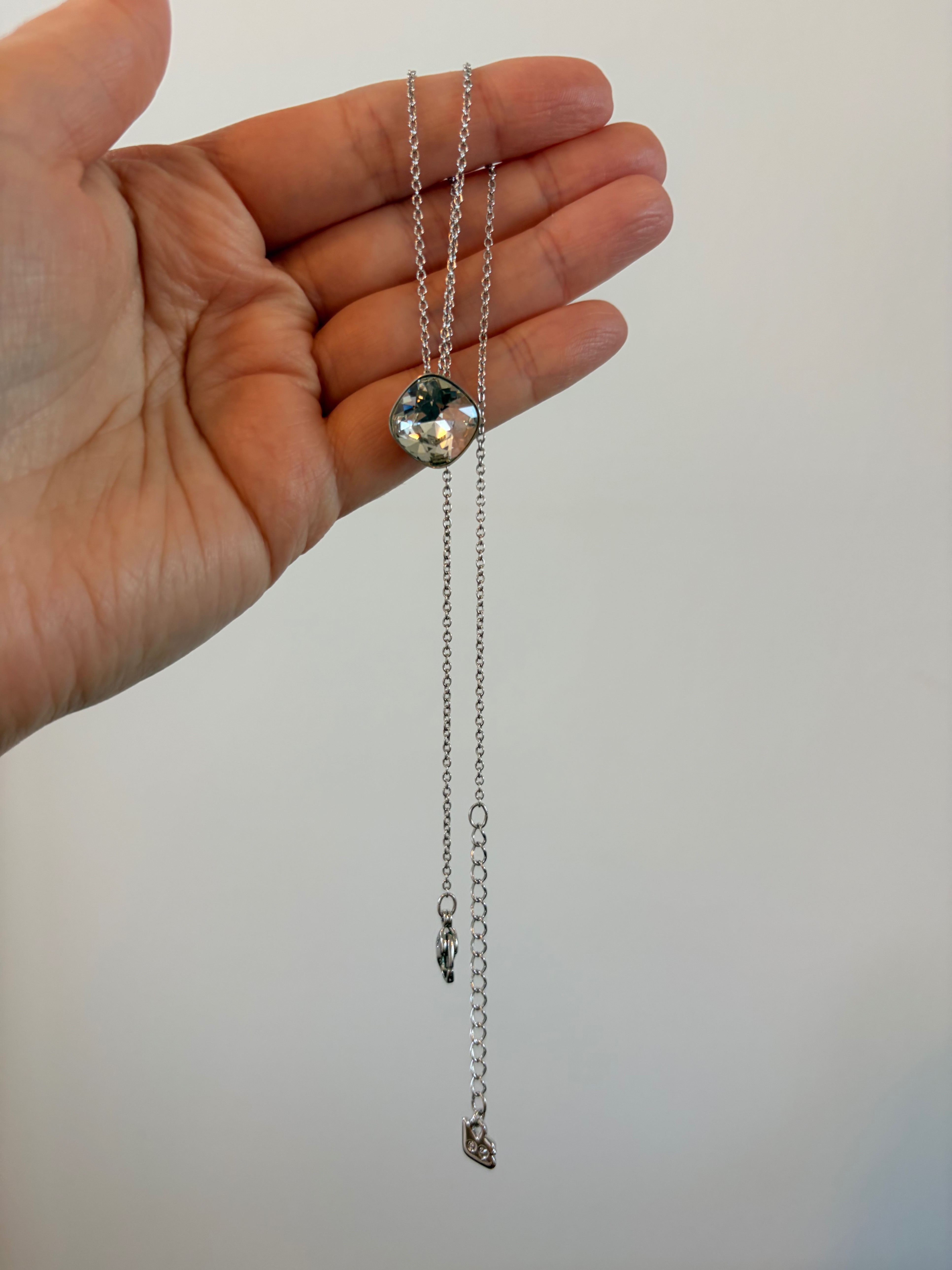 Swarovski Cushion Cut Crystal Pendant Necklace - photo 5
