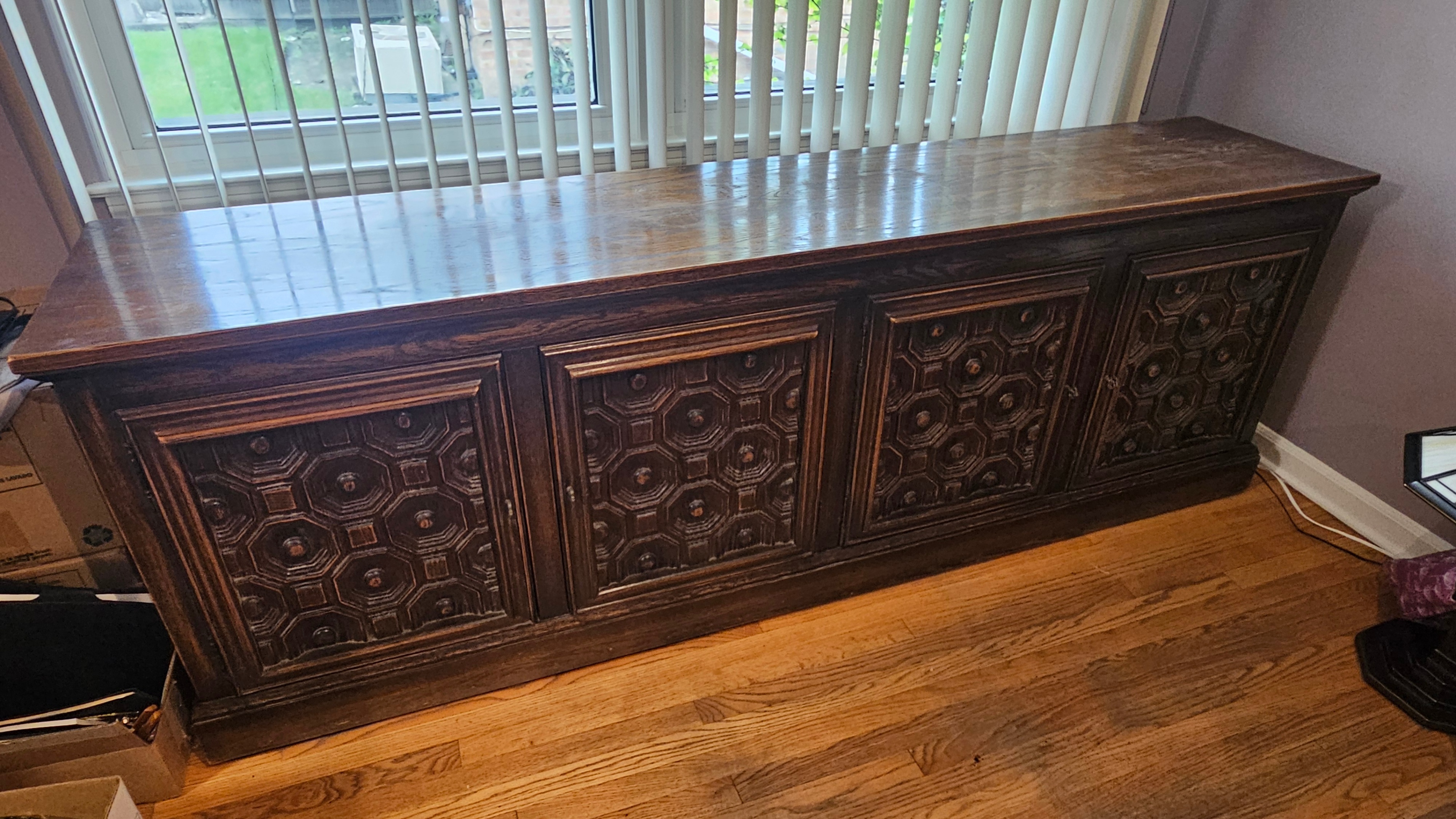 Large Solid Oak Sideboard/Credenza