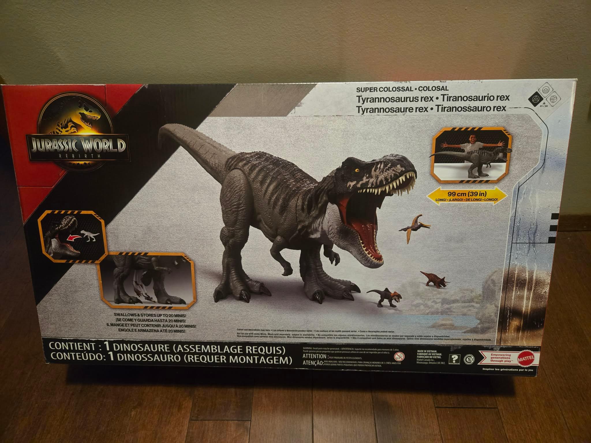 Jurassic World Rebirth Super Colossal Tyrannosaurus Rex T-Rex - photo 2