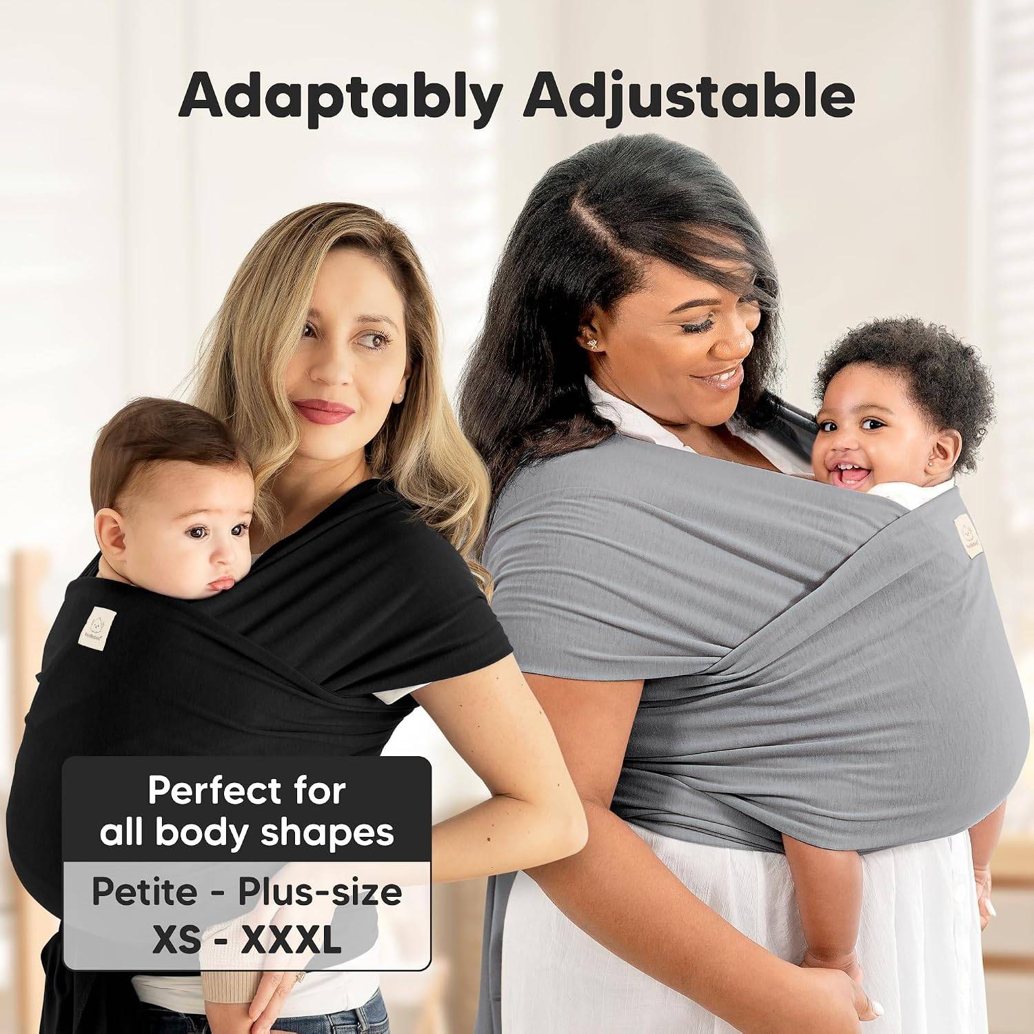 New KeaBabies Baby Wrap Carrier, All in 1 Original Baby Carrier - photo 5