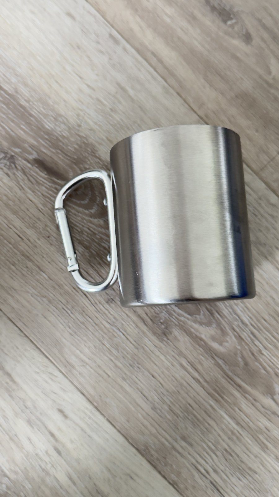 Stainless Steel Camping Mug with Carabiner Handle – bytek - photo 4