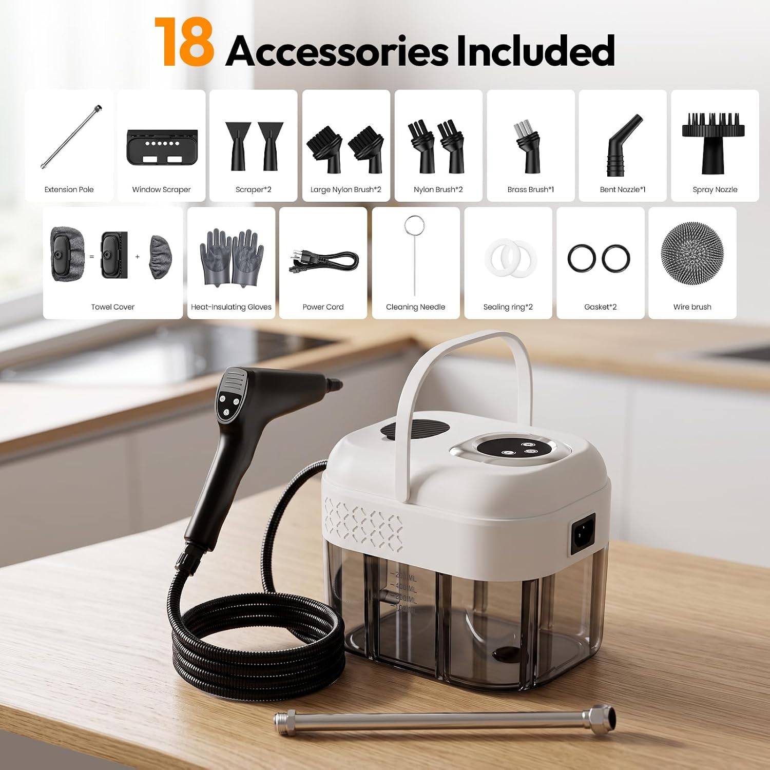 Handheld Steam Cleaner for Home & Car - photo 5