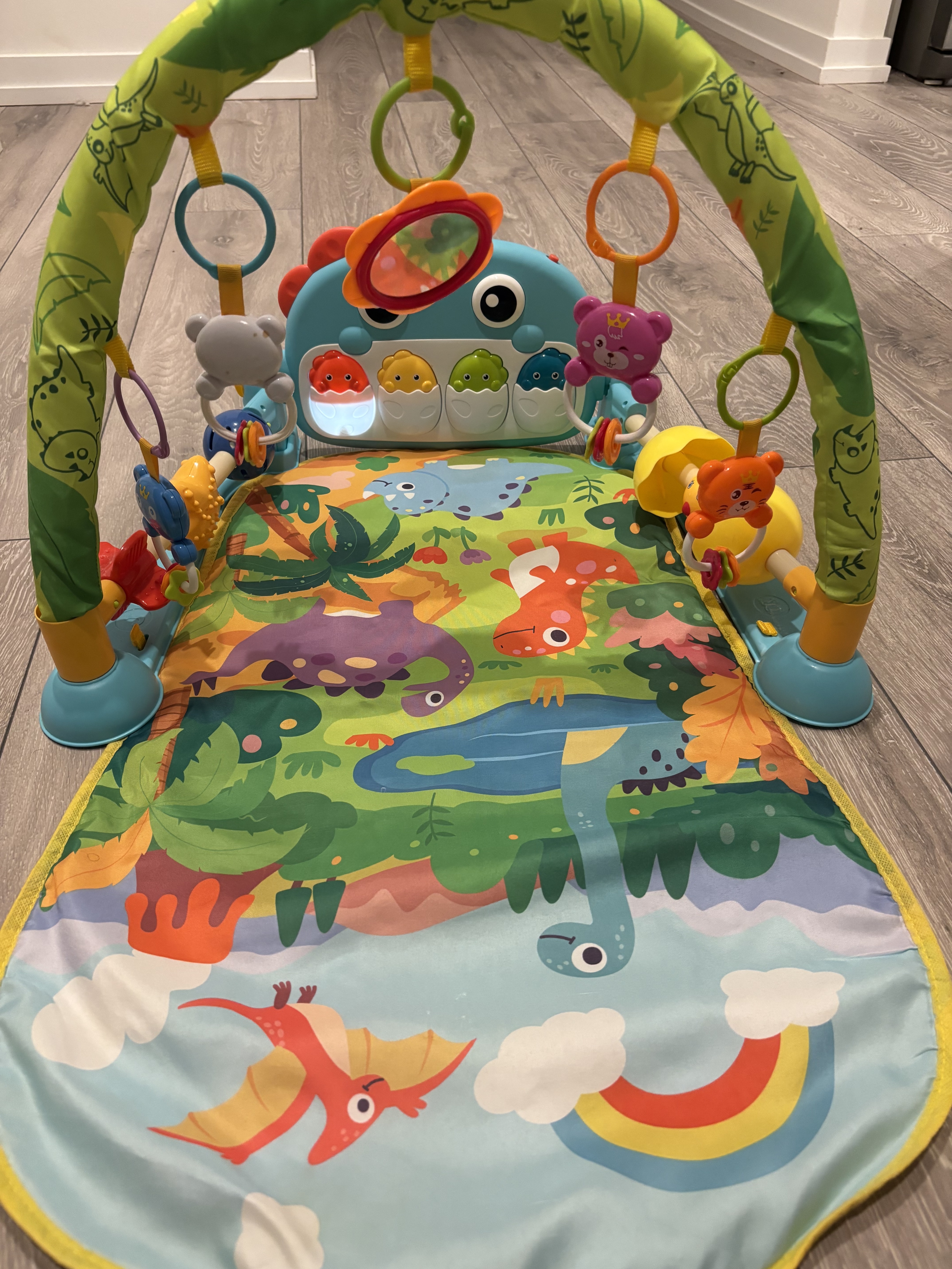 Dinosaur Baby Playmat Deluxe Kick & Play Piano Gym Learning Toy - photo 2