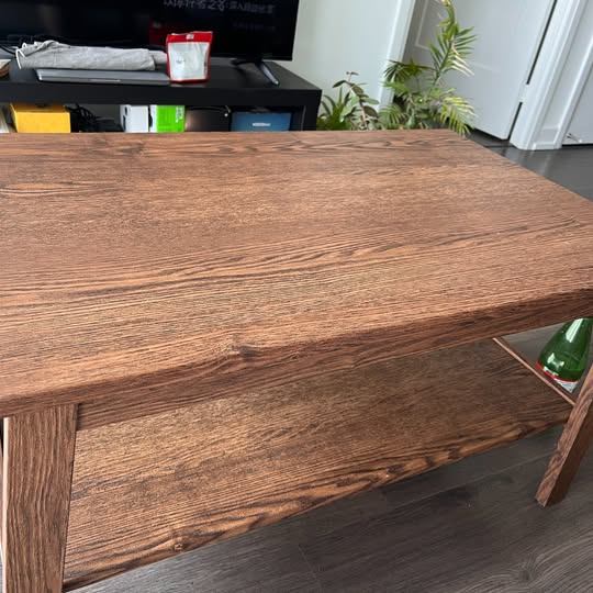 IKEA Coffee Table with Shelf, Brown – $20 Moving Sale - photo 2