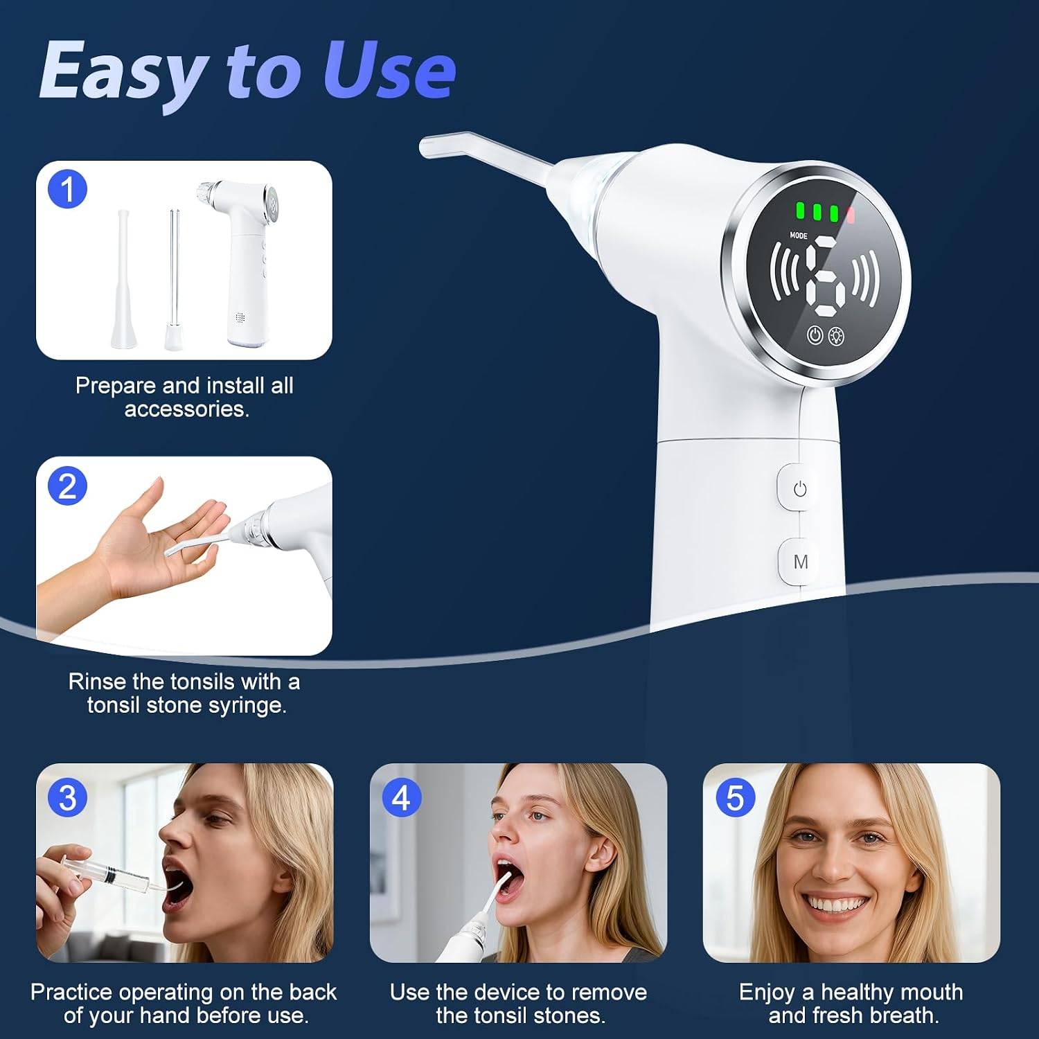 Electric Tonsil Stone Vacuum Remover - photo 2