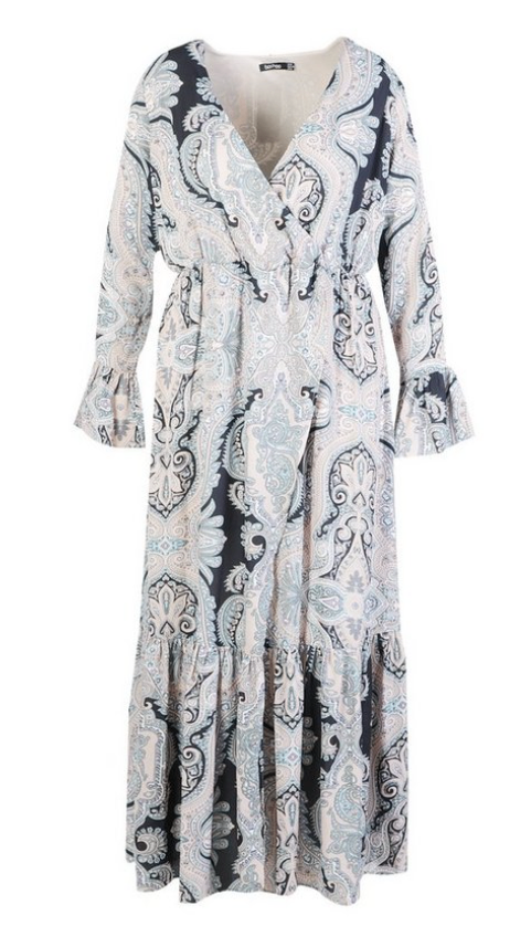 Brown long dress size L