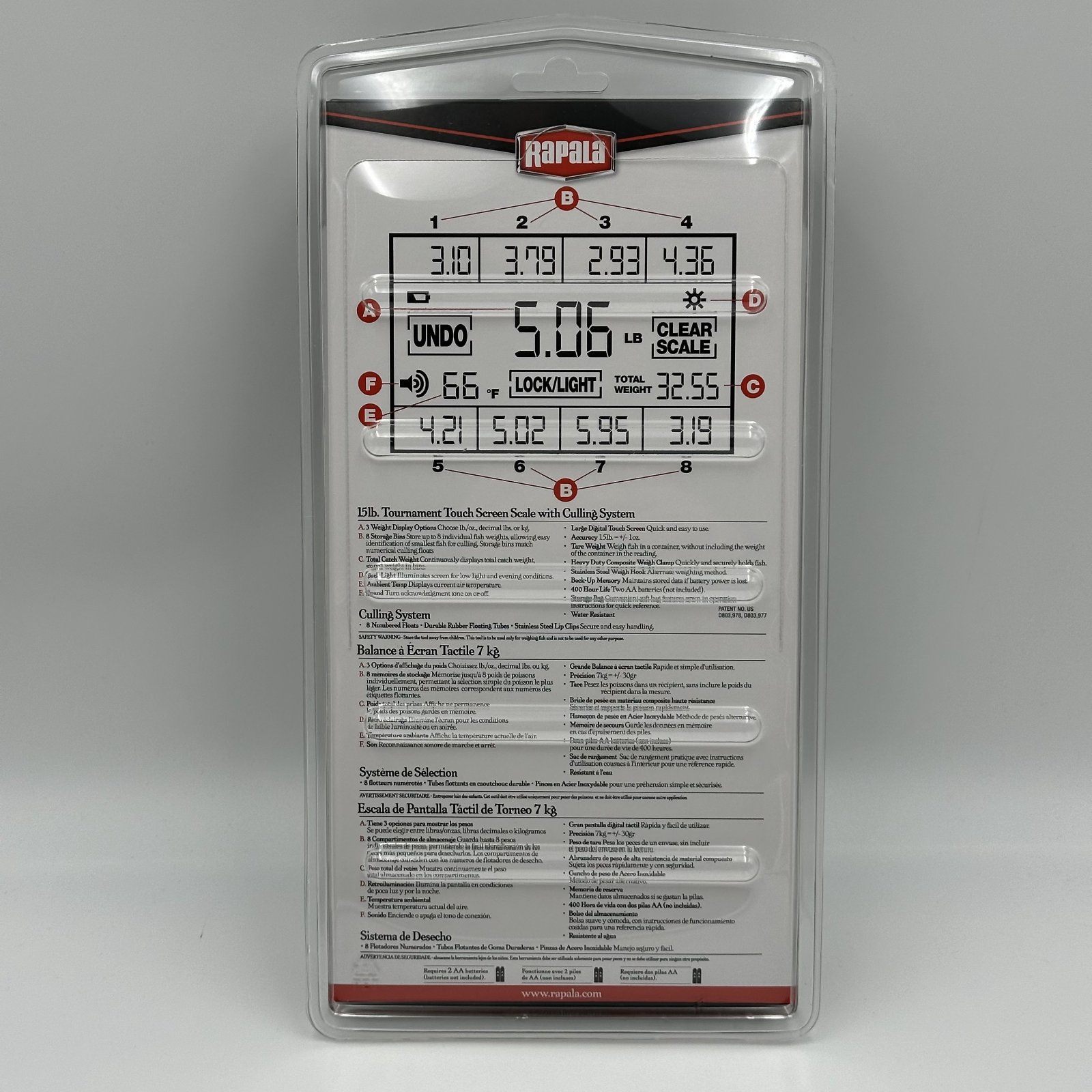 Rapala 15lb Tournament Touch Screen Scale RTDS15 NEW - photo 3