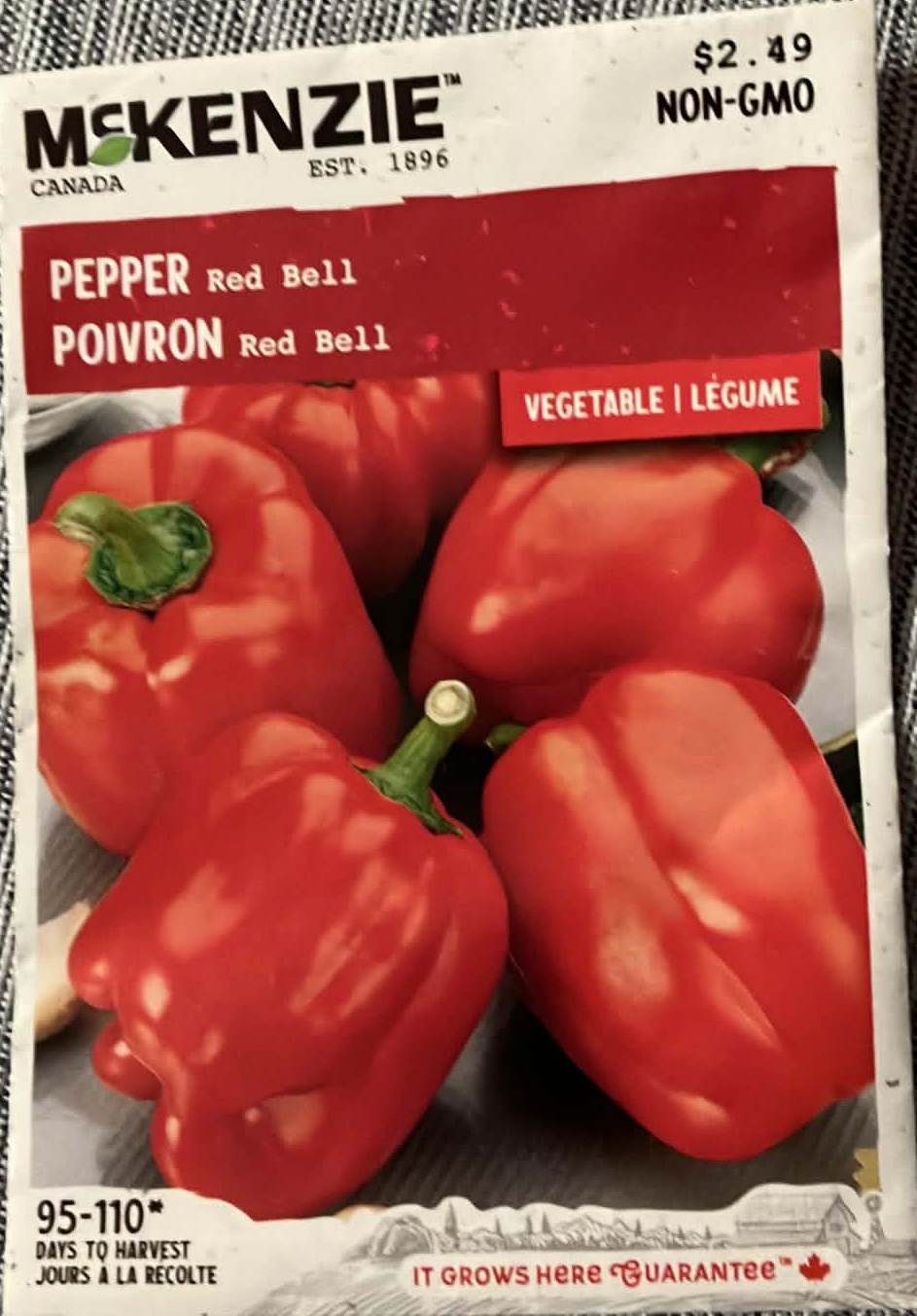 Pepper Red Bell Seeds (New)