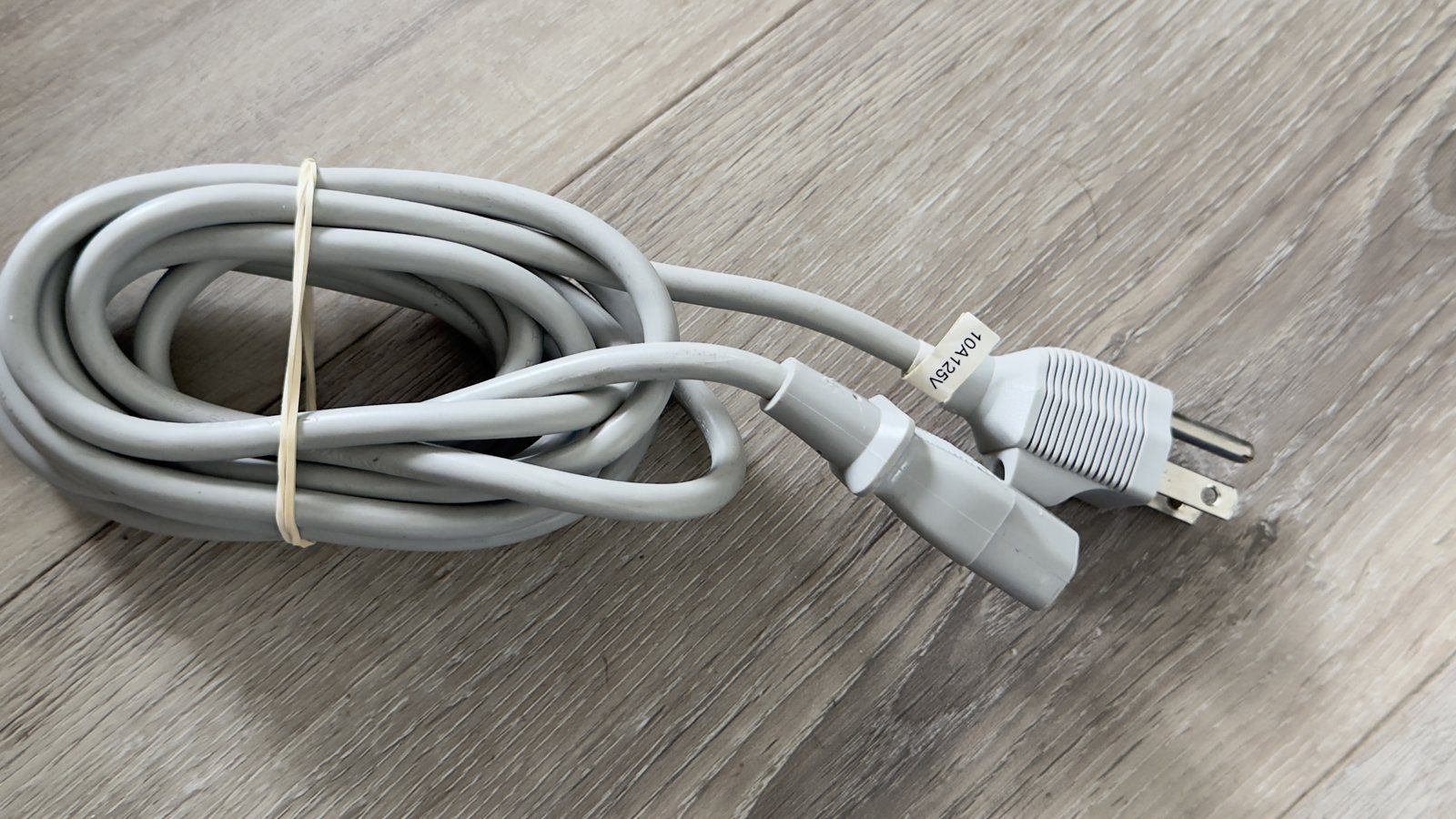 Grey Power Cord – 3-Prong to IEC C13 - photo 2