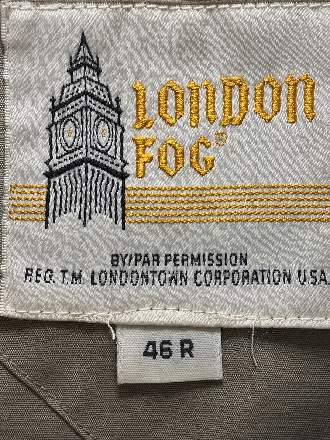 London Fog Men’s Beige Windbreaker Jacket – 46R/XL - photo 2