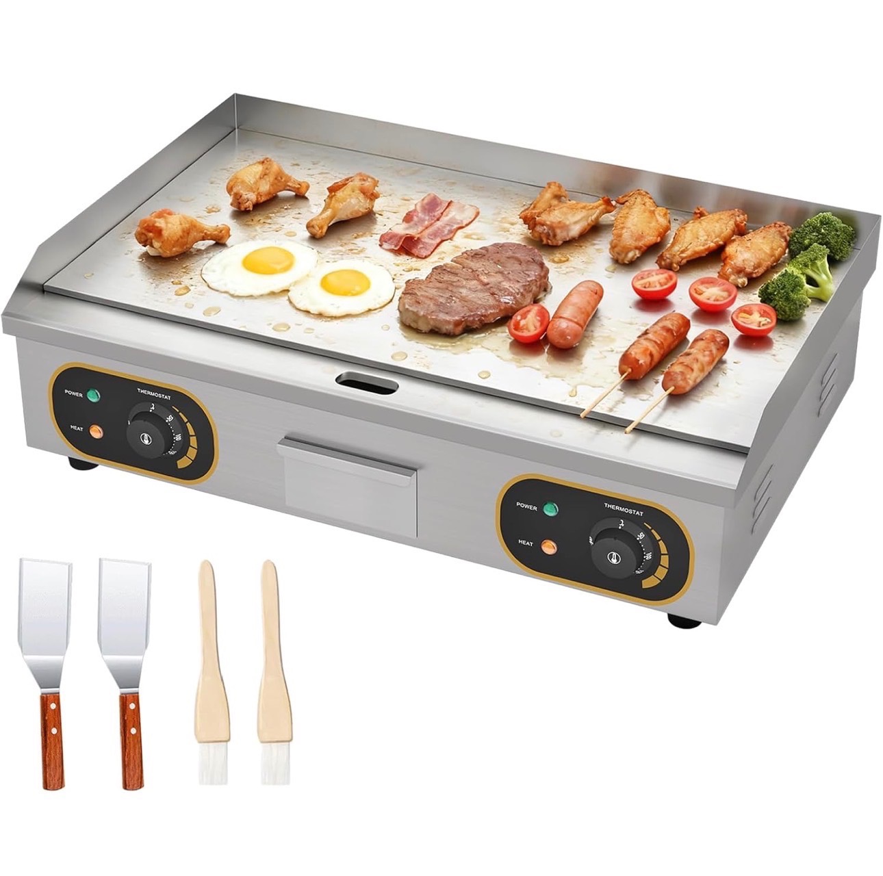 Commercial Electric Griddle Hotplate 29" Stainless Steel - photo 2