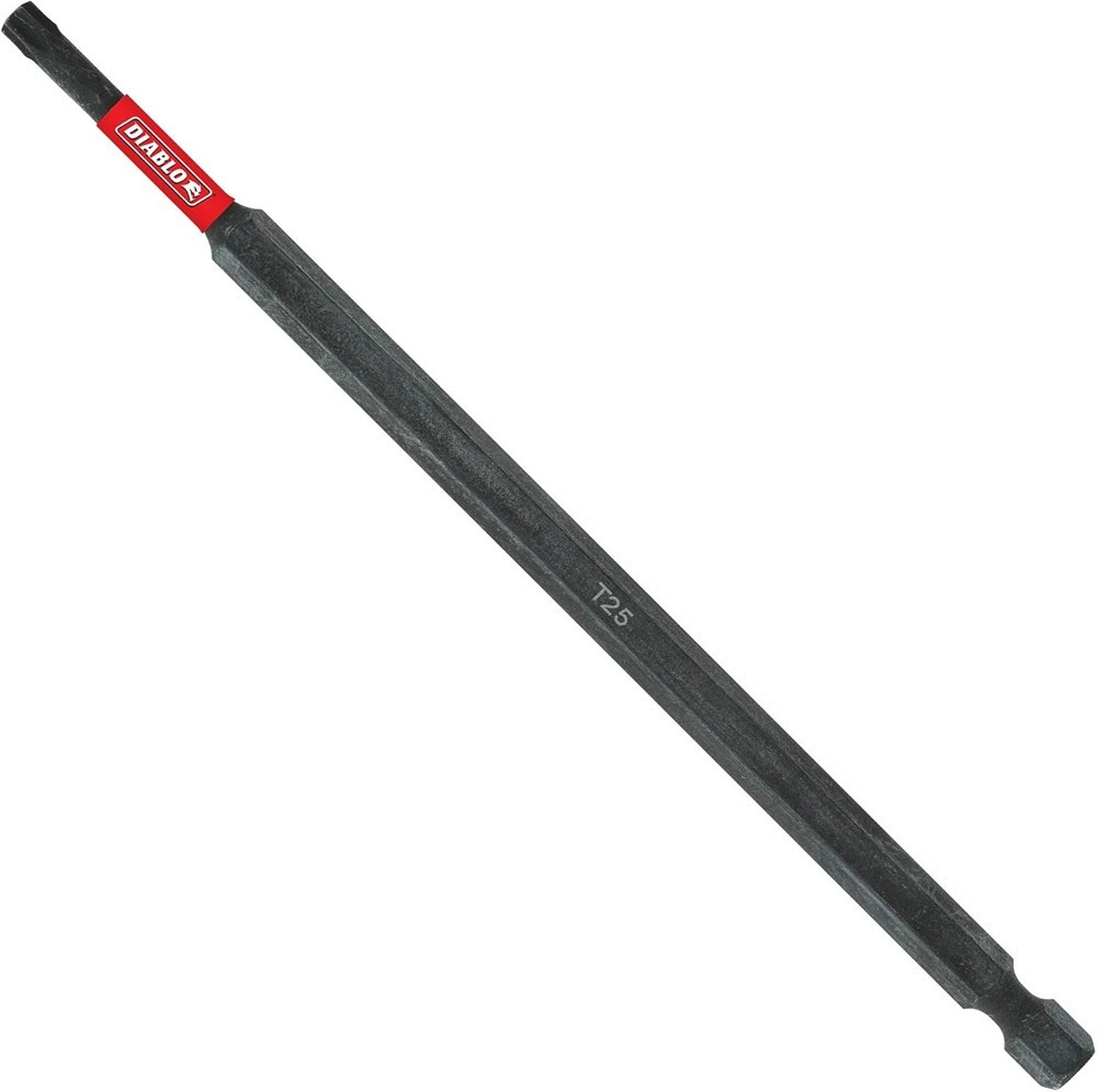 Diablo 6” T25 Torx Impact Drive Bit – 1/4” Hex Shank