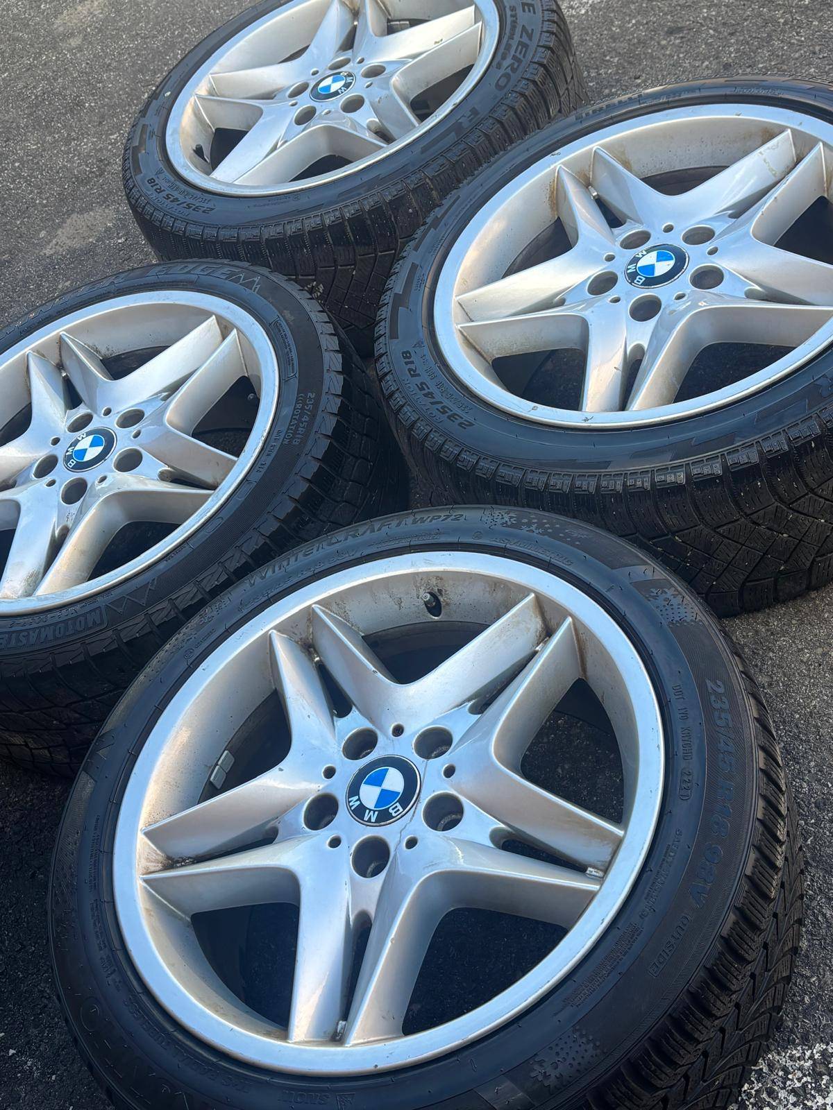 OEM 18"BMW(5x120)+235/45/R18 snows–4/3 Series/X1/Countryman - photo 2