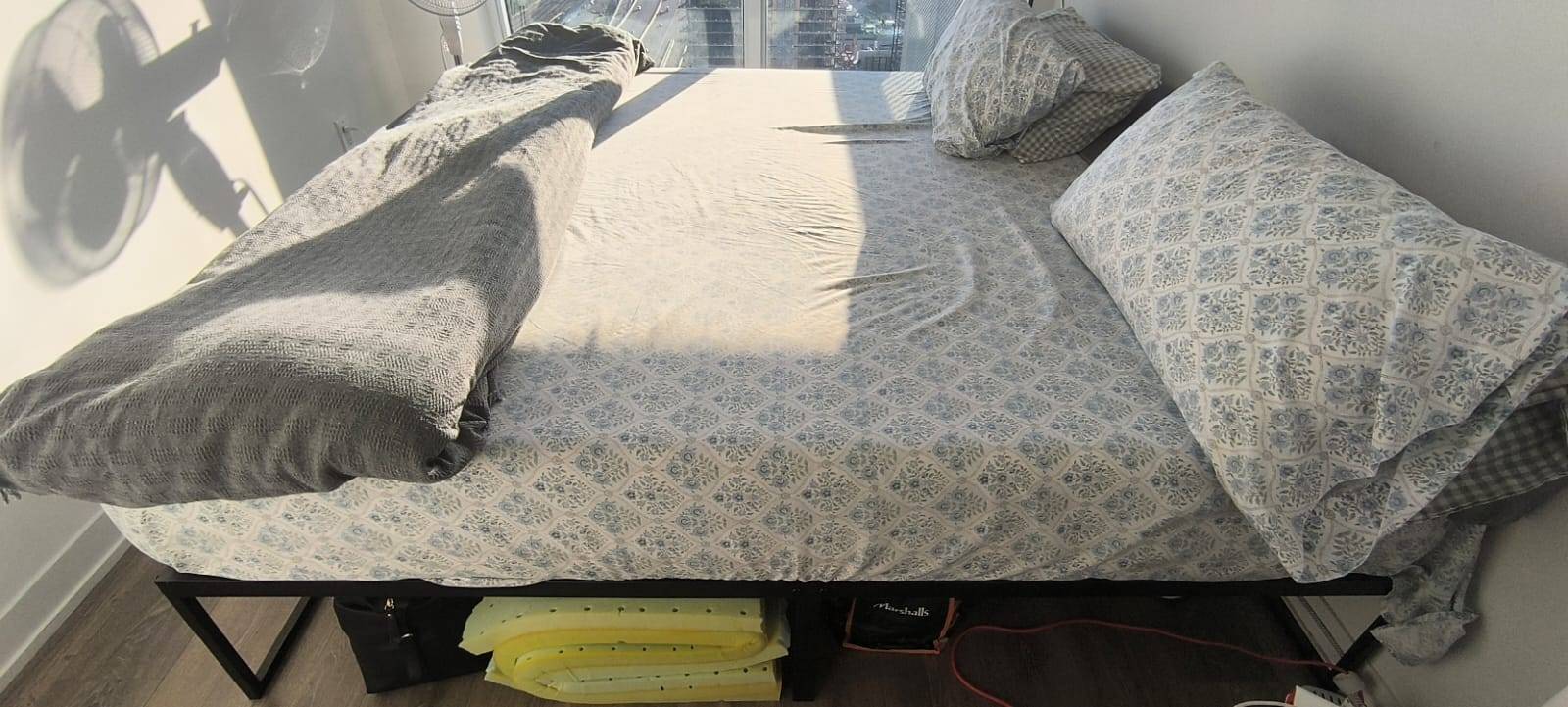 Metal Bed Frame with Mattress - photo 3