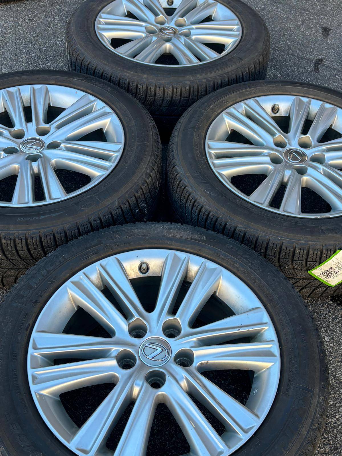 OEM 17”Camry/Lexus ES rims(5x114)+215/55/R17 Michelin snows+TPMS - photo 2