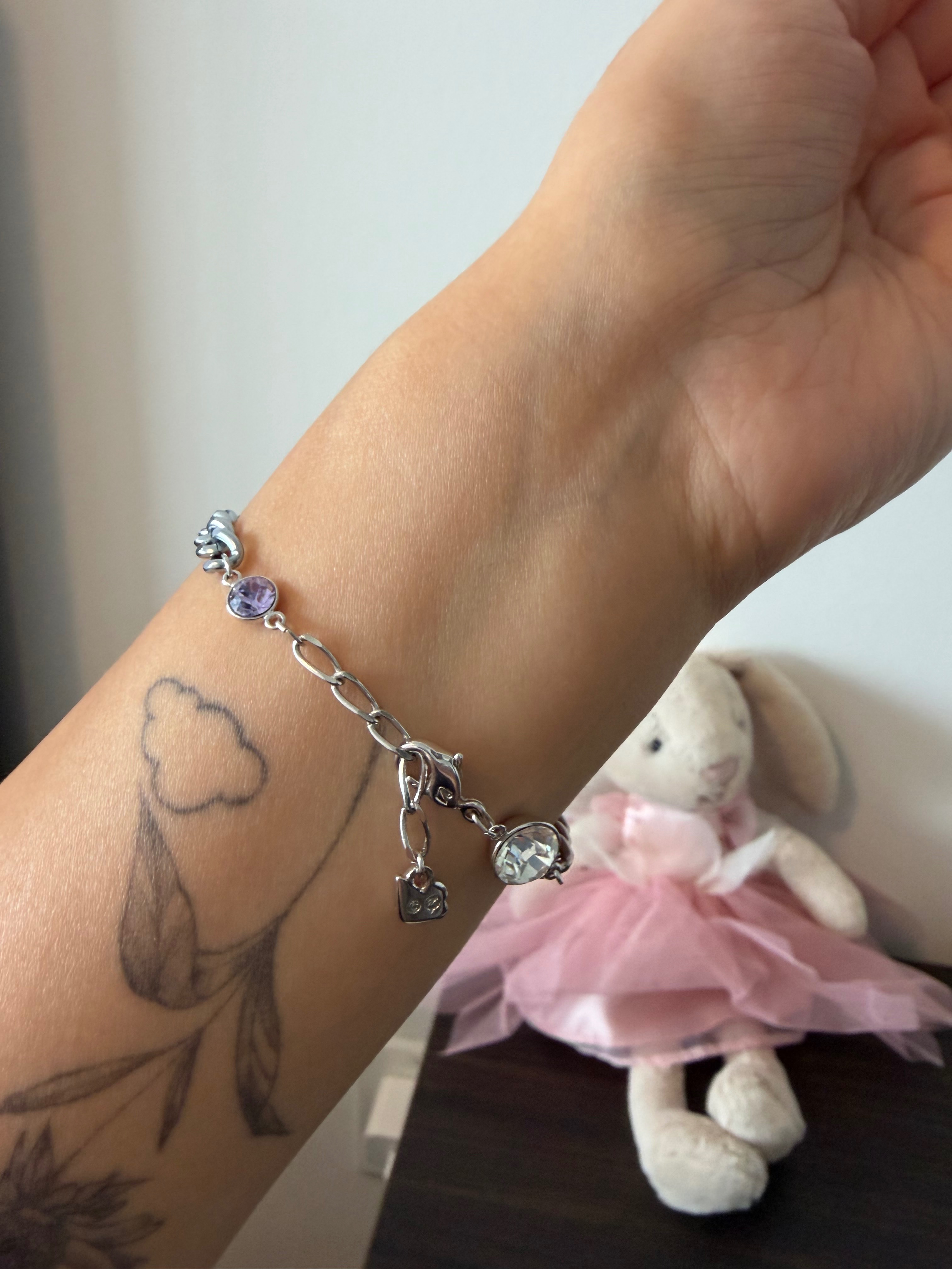 Vintage Swarovski Mixed Stone Chain Bracelet - photo 5