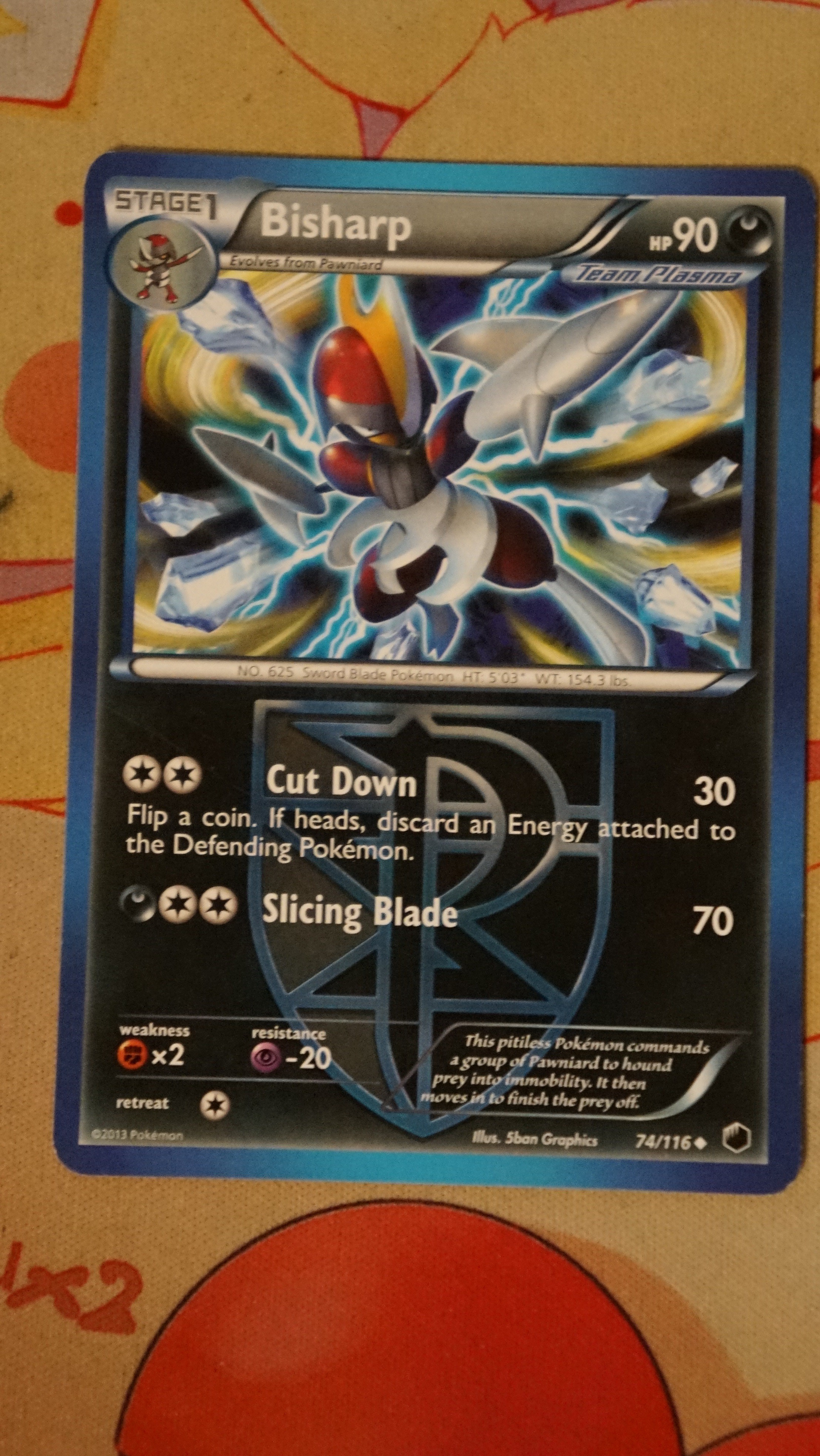 Pokemon Bisharp 74/116 Plasma Freeze NM - photo 3