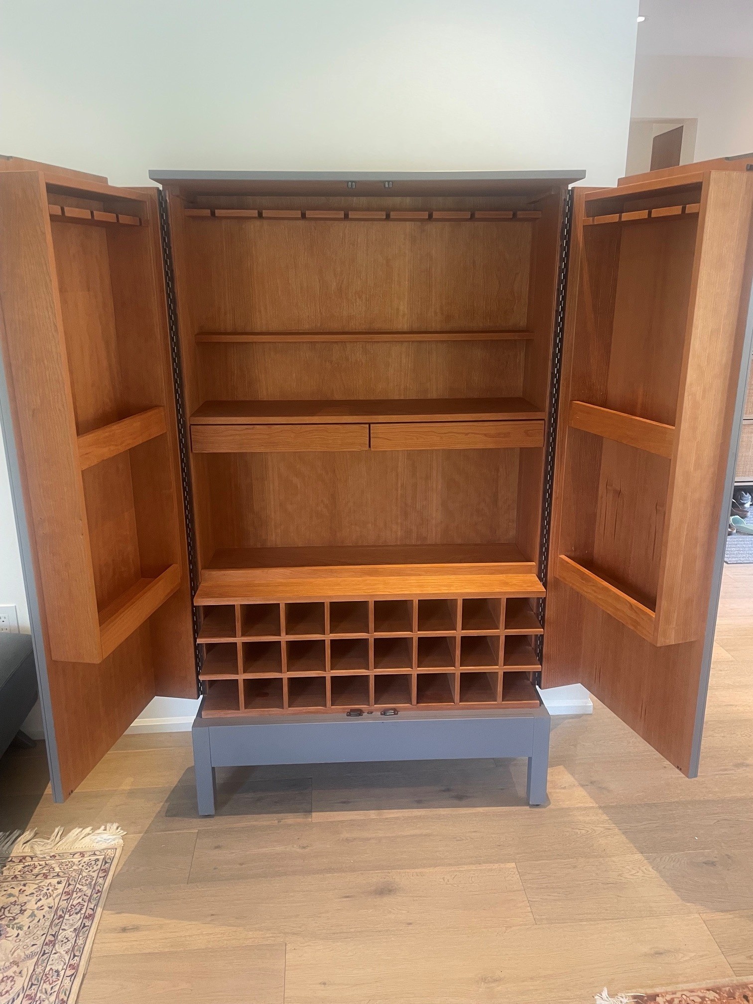 Crate and Barrel Bar Cabinet - photo 2