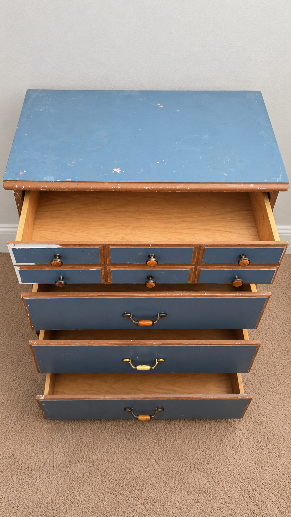 Solid Heavy Wood 4-Drawer Tall Dresser Chest - photo 2