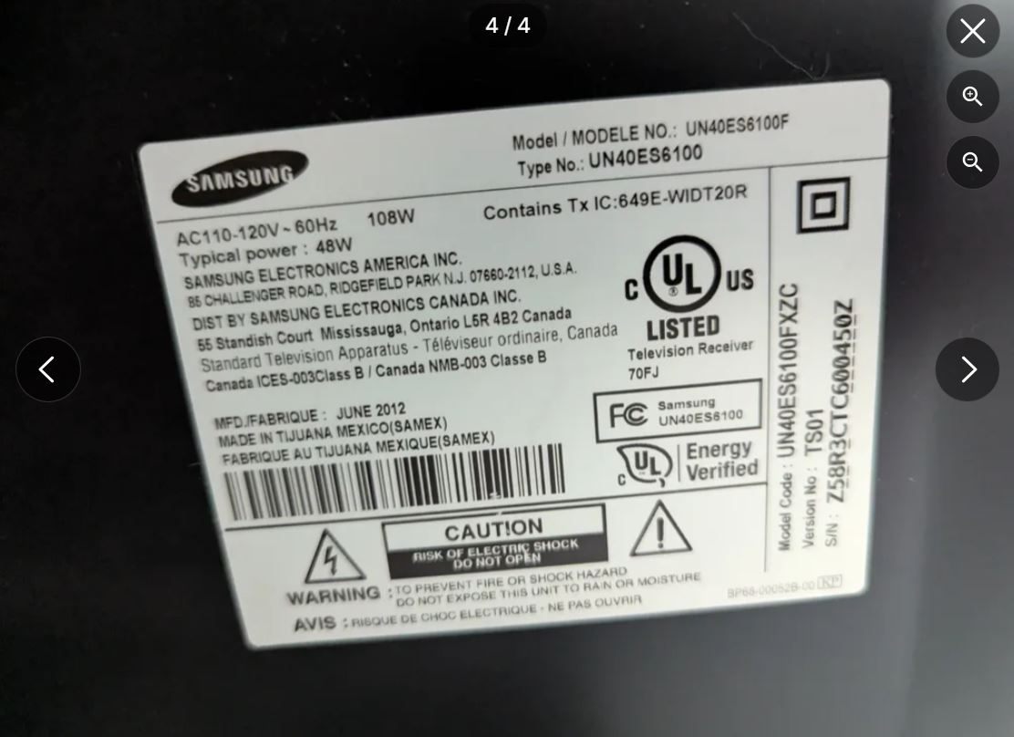 Samsung 40" LED TV + Mobile TV stand (Delivery Available) - photo 4