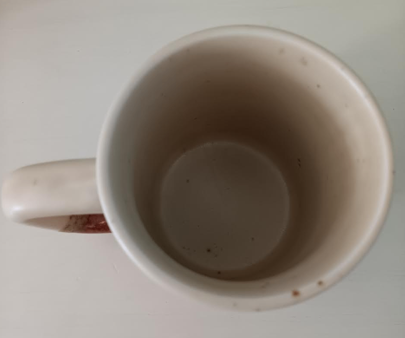 Vintage 1970s Otagiri Japan speckled art pottery Tabby Cat Mug - photo 5