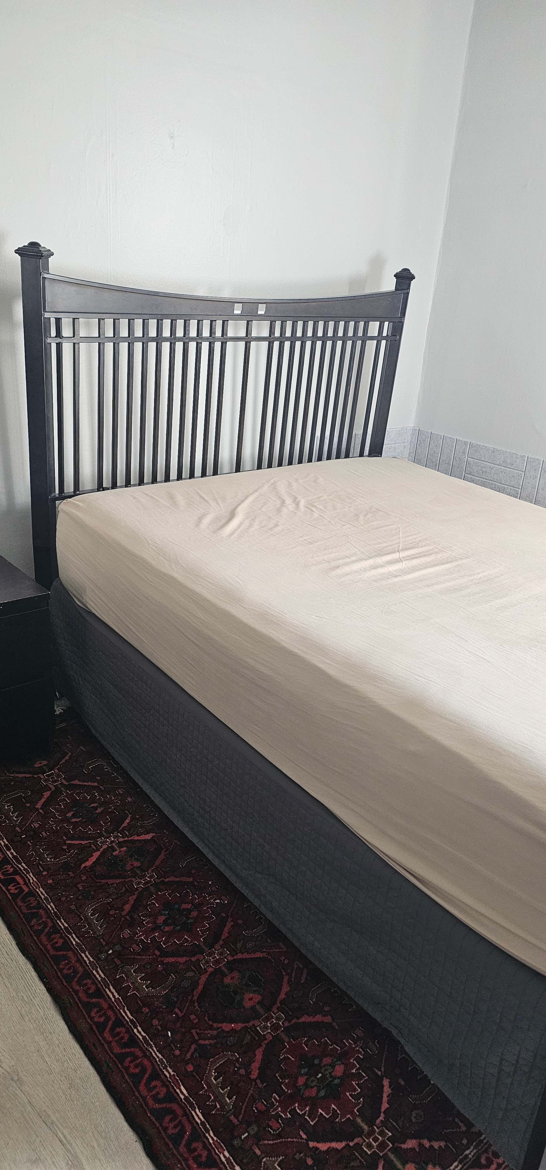 Beautiful Queen Wrought-Iron Bed Frame + Box Spring - photo 2