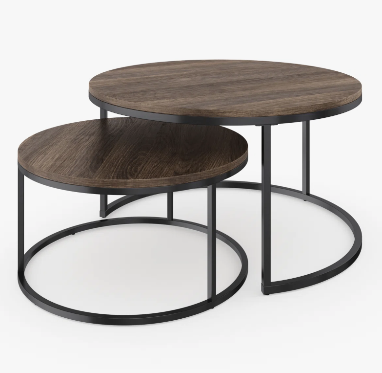 2-Piece Nesting Coffee Table Set - photo 2