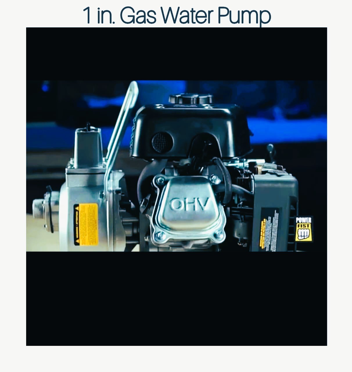 1-Inch Portable Gas Water Pump - photo 3