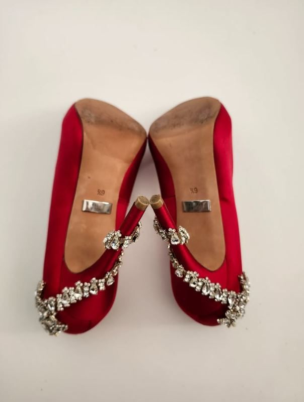Sandals Badgley Mischka High Heels Size 6.5 - photo 5