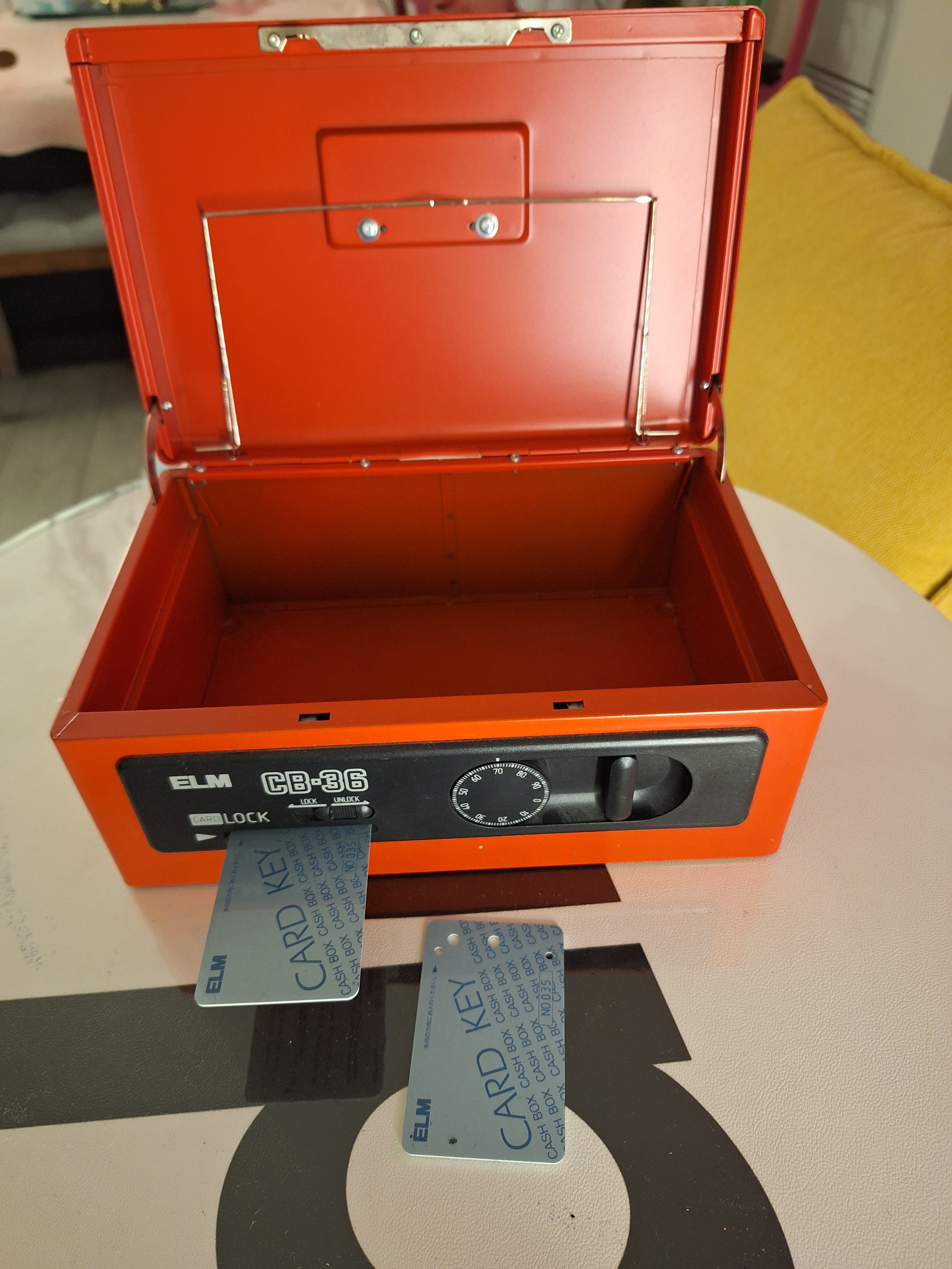 Japan Made ELM CB-36 Card and Dial Lock Safe Box