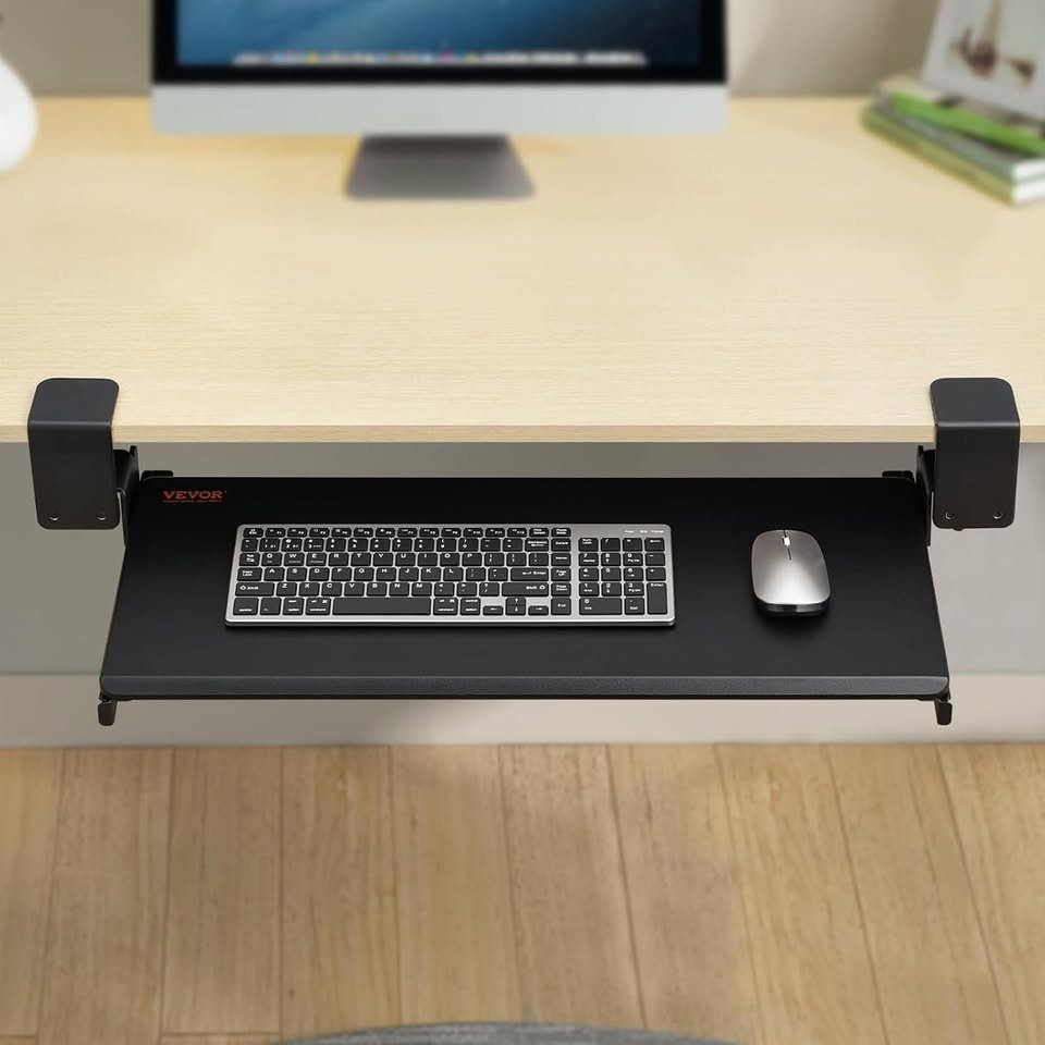 New VEVOR No Drill, C Clamp Keyboard Tray Under Desk, Large - photo 4